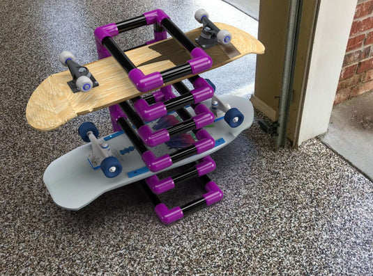 Build a PVC Skateboard Storage Rack