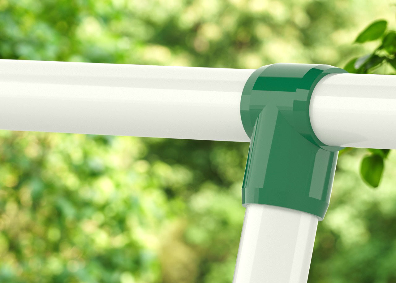 formufit pvc slip sling t-l furniture grade PVC fitting in green