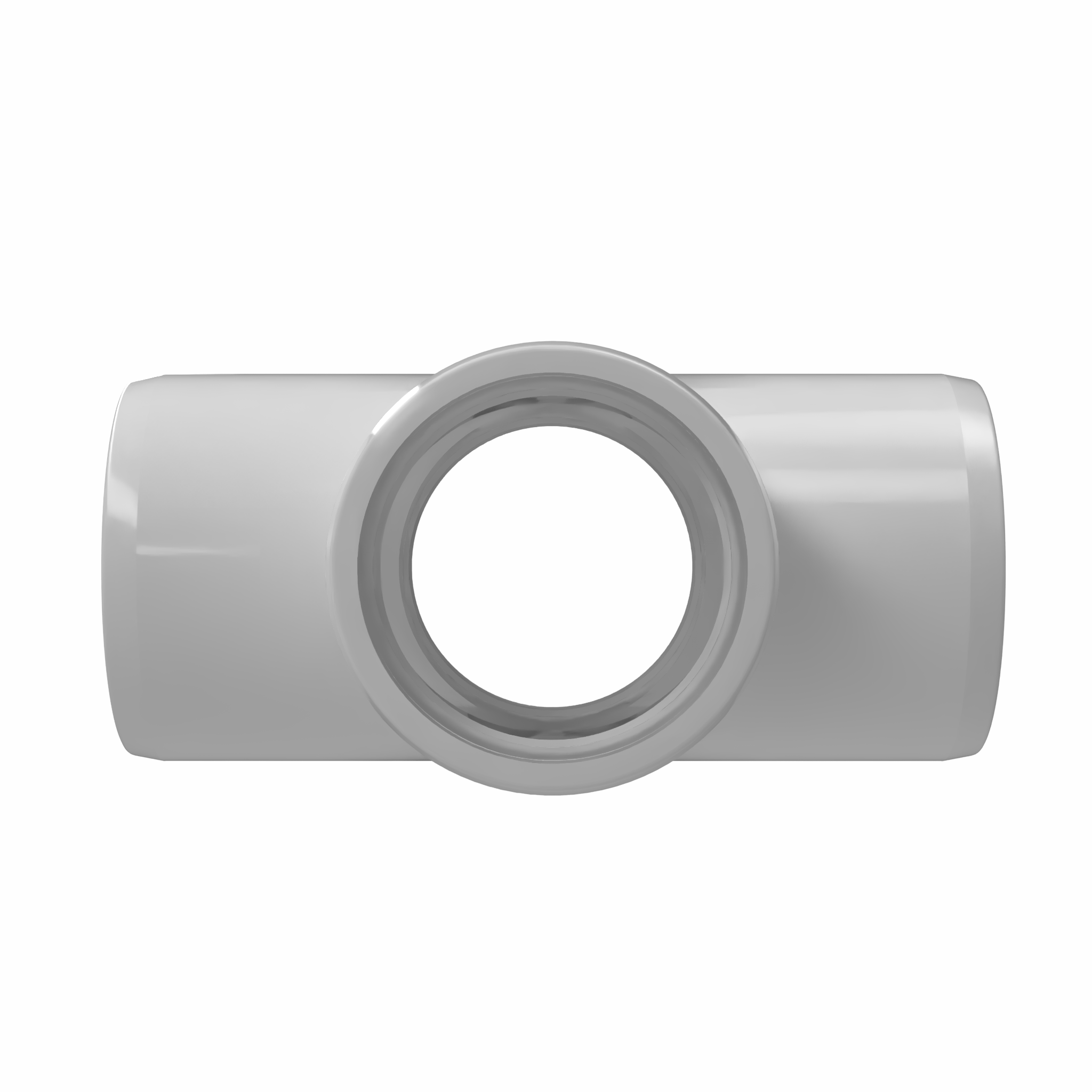 2 in. Cross PVC Fitting, Furniture Grade - White Cross - FORMUFIT
