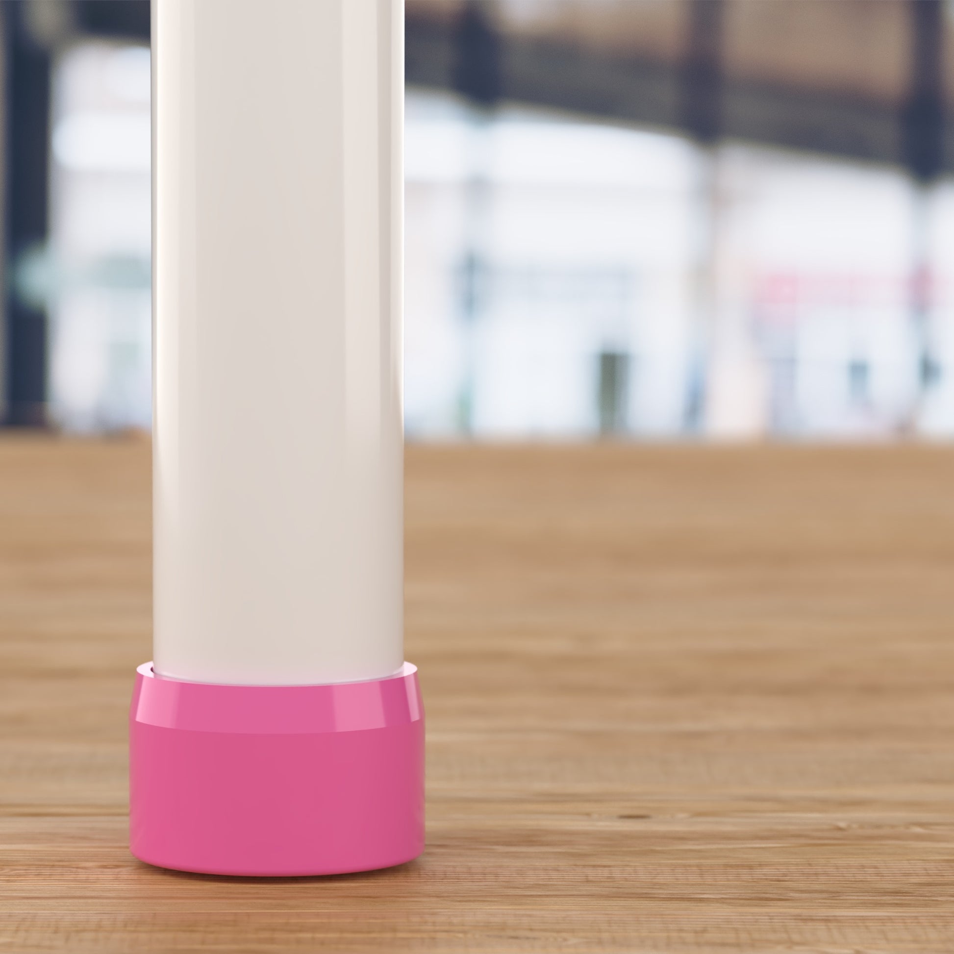 2 in. External Flat PVC End Cap, Furniture Grade - Pink External Cap - FORMUFIT