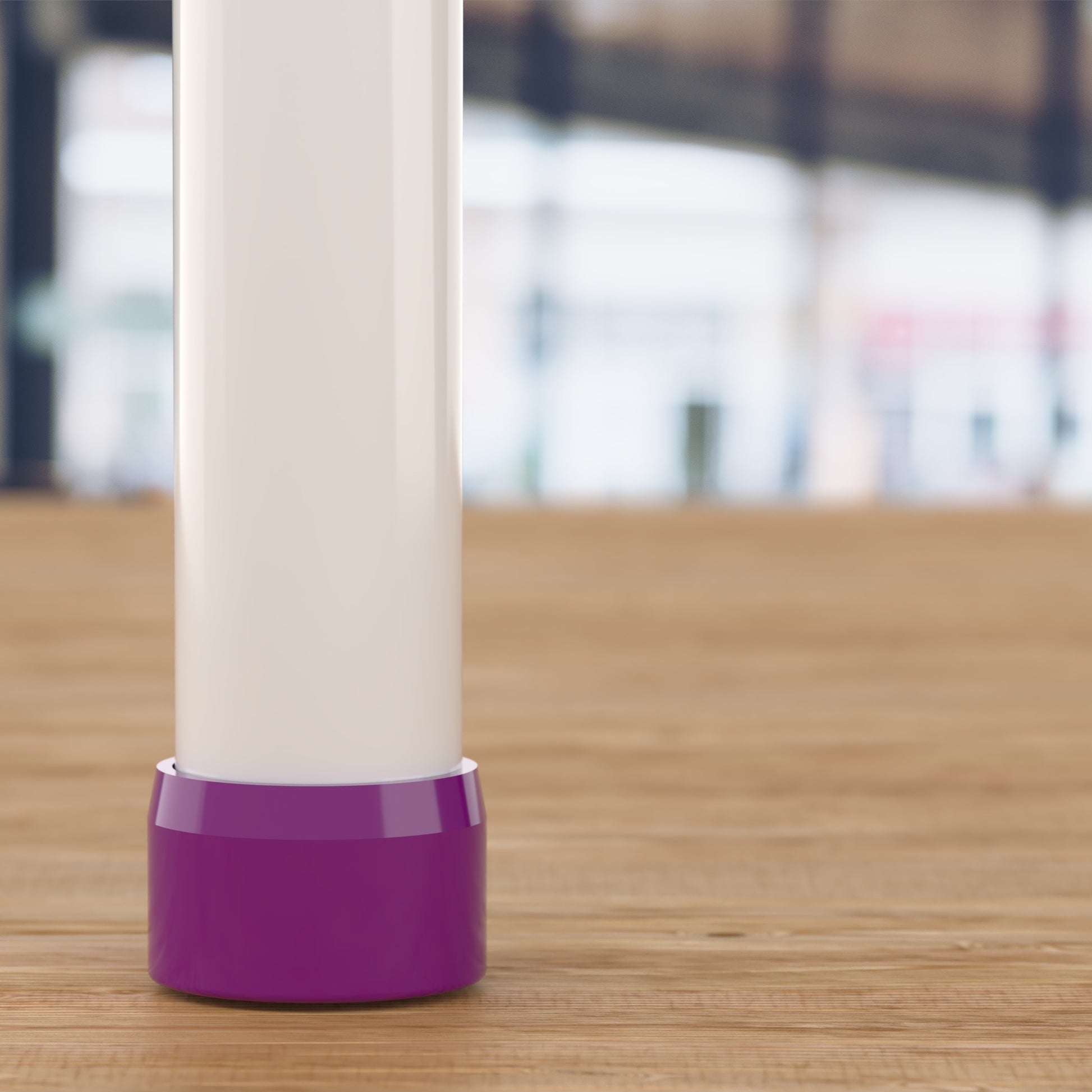 2 in. External Flat PVC End Cap, Furniture Grade - Purple External Cap - FORMUFIT