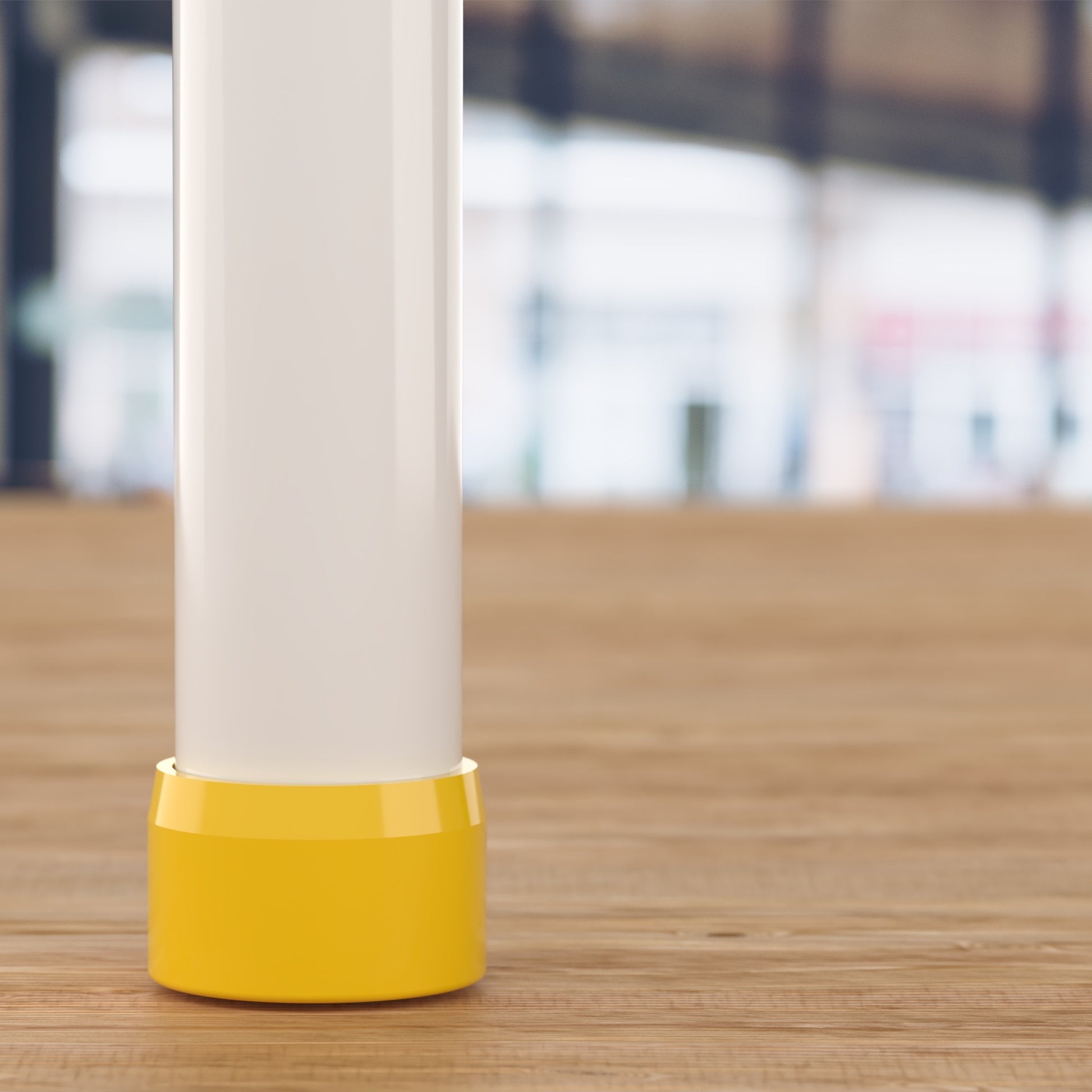 2 in. External Flat PVC End Cap, Furniture Grade - Yellow External Cap - FORMUFIT