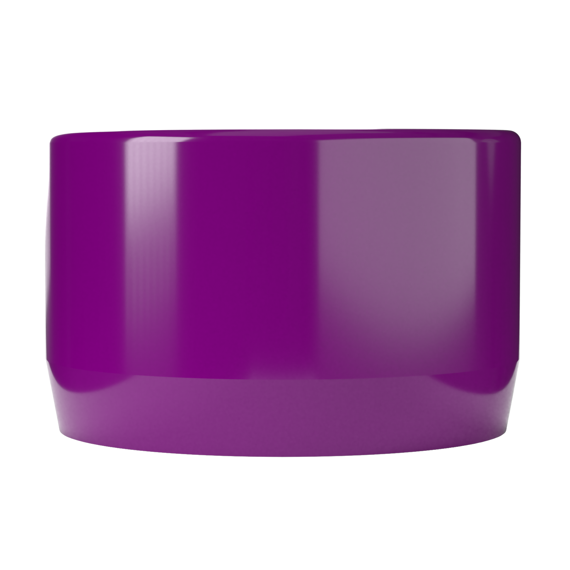 2 in. External Flat PVC End Cap, Furniture Grade - Purple External Cap - FORMUFIT