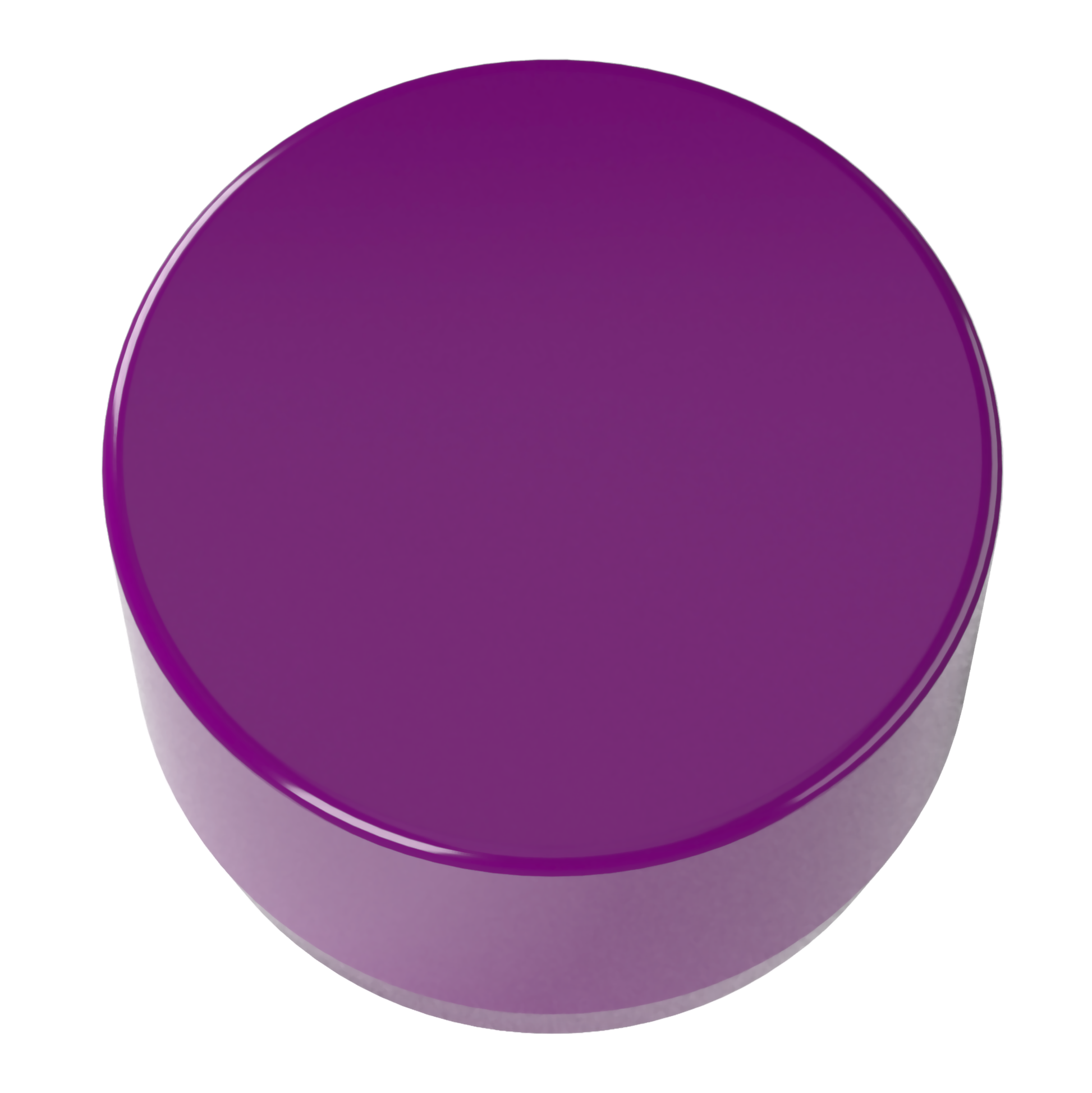 2 in. External Flat PVC End Cap, Furniture Grade - Purple External Cap - FORMUFIT