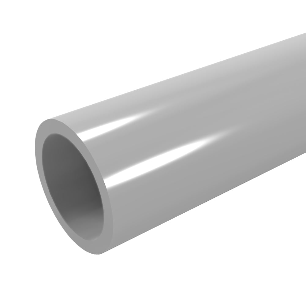 Closeout - 1" Furniture Grade Pipe Gray PVC Pipe - FORMUFIT