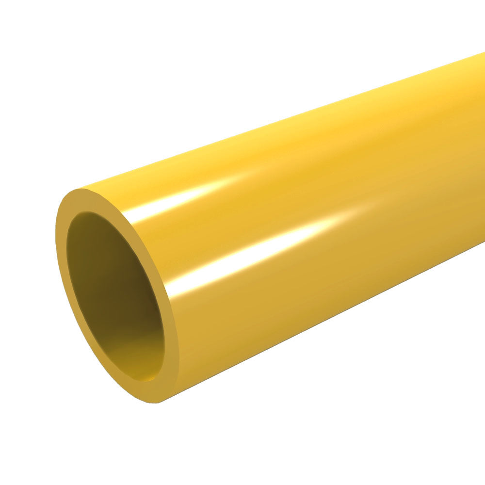 Closeout - 1-1/4" Furniture Grade Pipe Yellow PVC Pipe - FORMUFIT