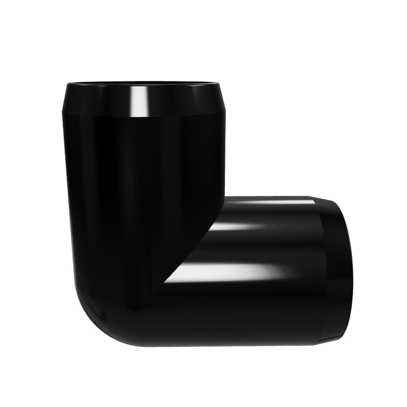 Load 3D model into Gallery viewer, 1&quot; 3-Way PVC Elbow, Furniture Grade Fitting - Black

