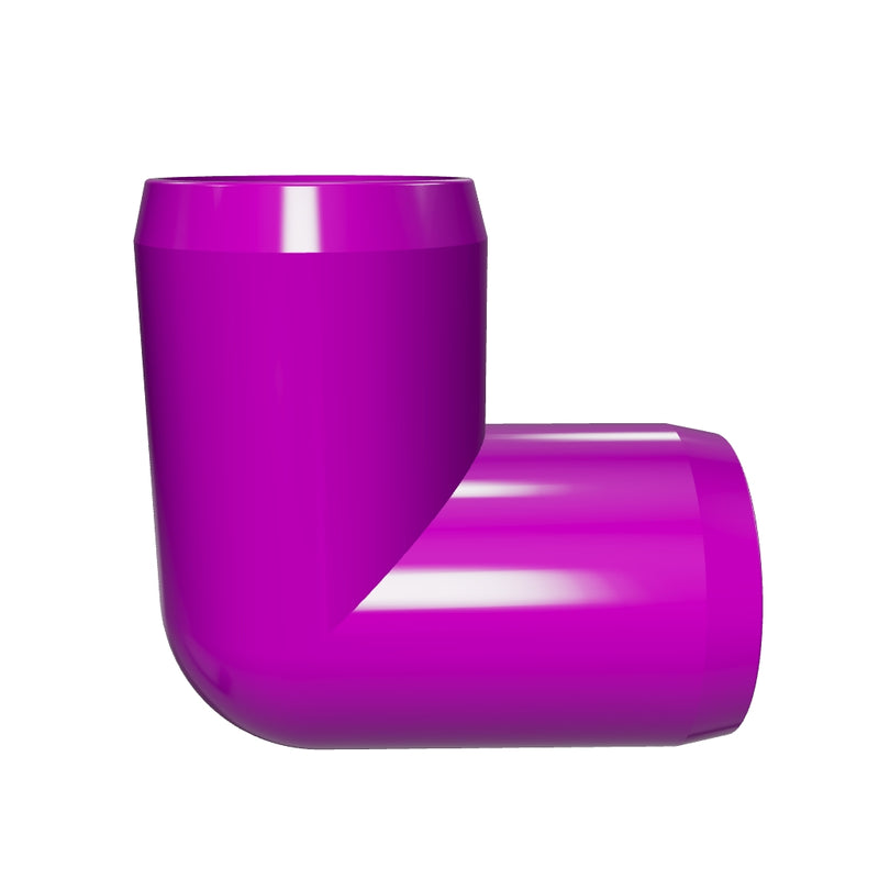 Load 3D model into Gallery viewer, 1 in. 3-Way PVC Elbow Fitting, Furniture Grade  - Purple
