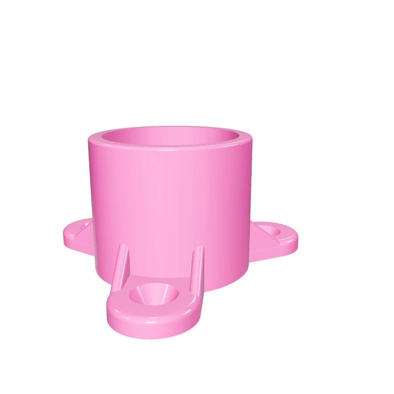 Load 3D model into Gallery viewer, 1 in. PVC Table Cap, Furniture Grade - Pink
