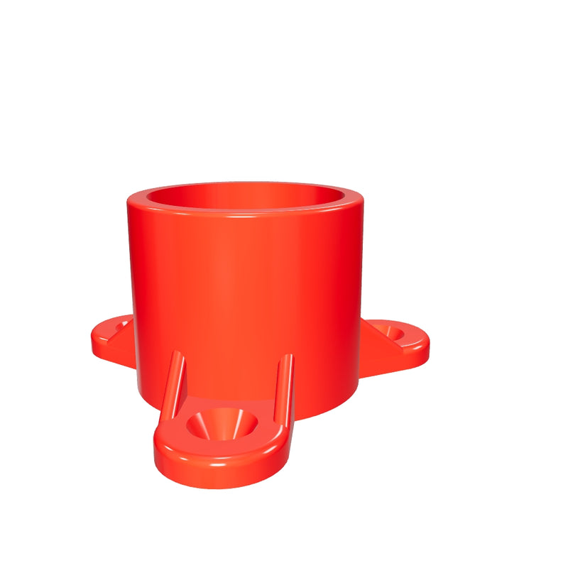 Load 3D model into Gallery viewer, 1 in. PVC Table Cap, Furniture Grade - Red
