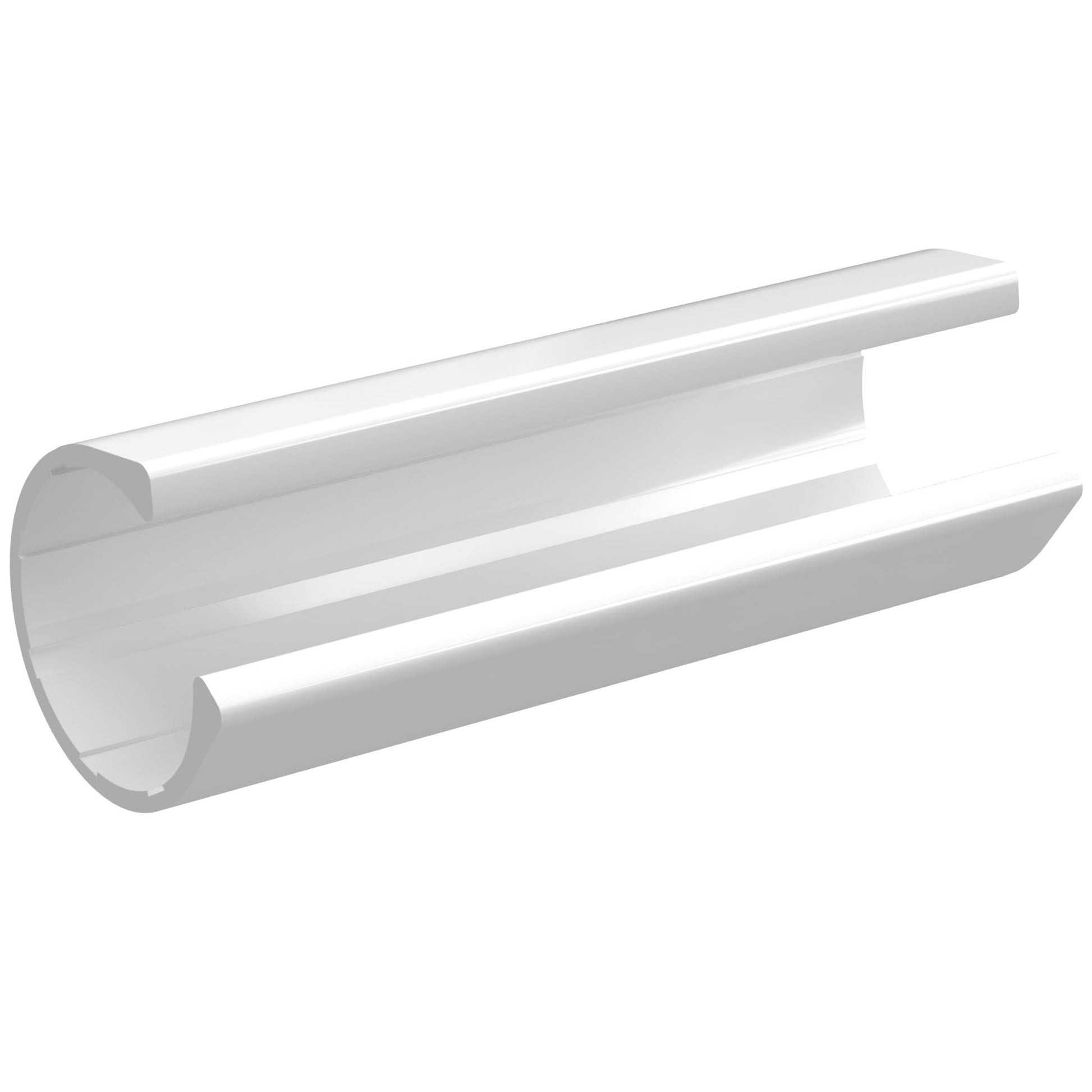 1 in. x 4 in. PipeClamp PVC Material Snap Clamp - White - FORMUFIT