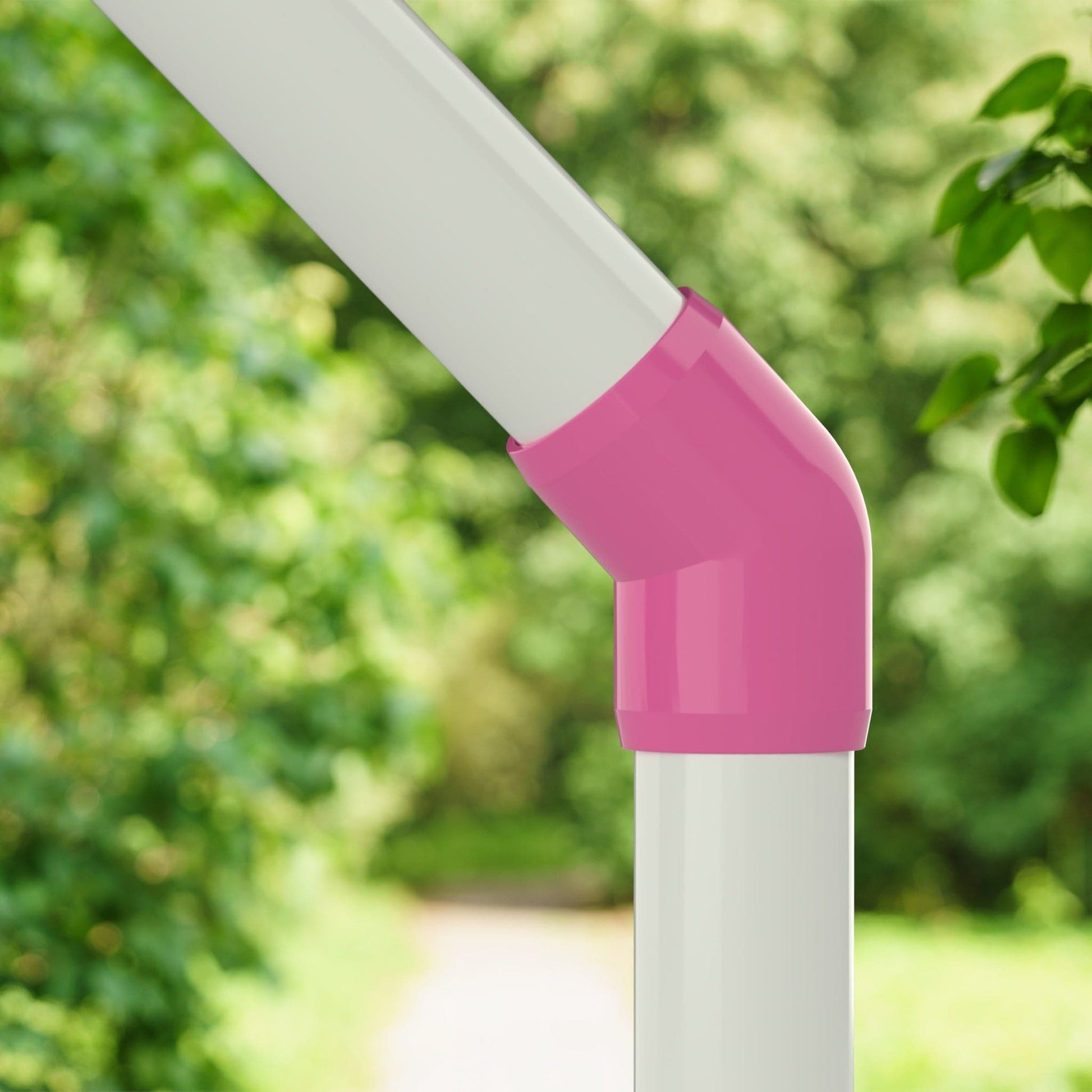 1/2 in. 45 Degree PVC Elbow Fitting, Furniture Grade - Pink 45 Elbow - FORMUFIT
