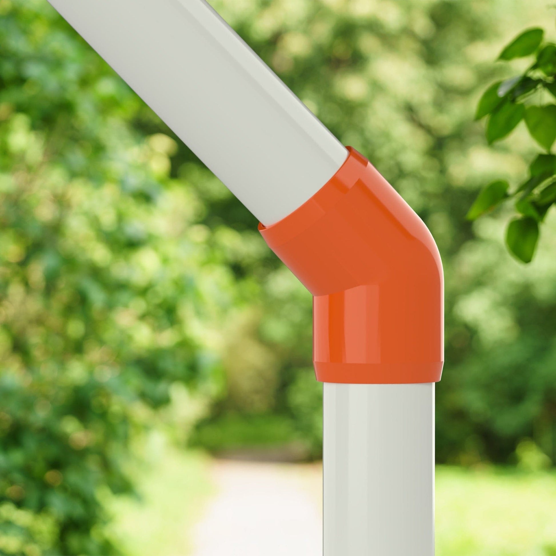 1 in. 45 Degree PVC Elbow Fitting, Furniture Grade - Orange 45 Elbow - FORMUFIT