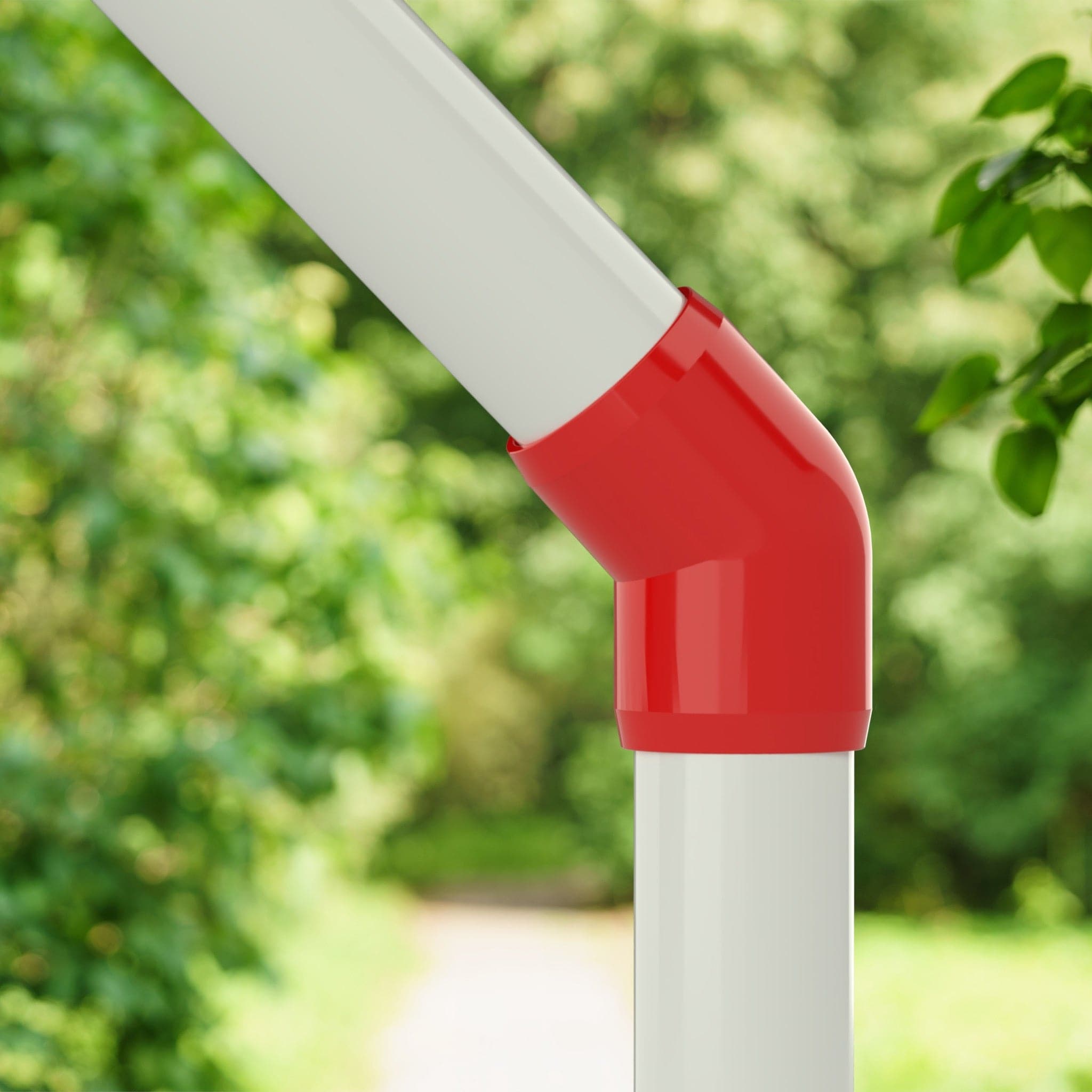 1 in. 45 Degree PVC Elbow Fitting, Furniture Grade - Red 45 Elbow - FORMUFIT