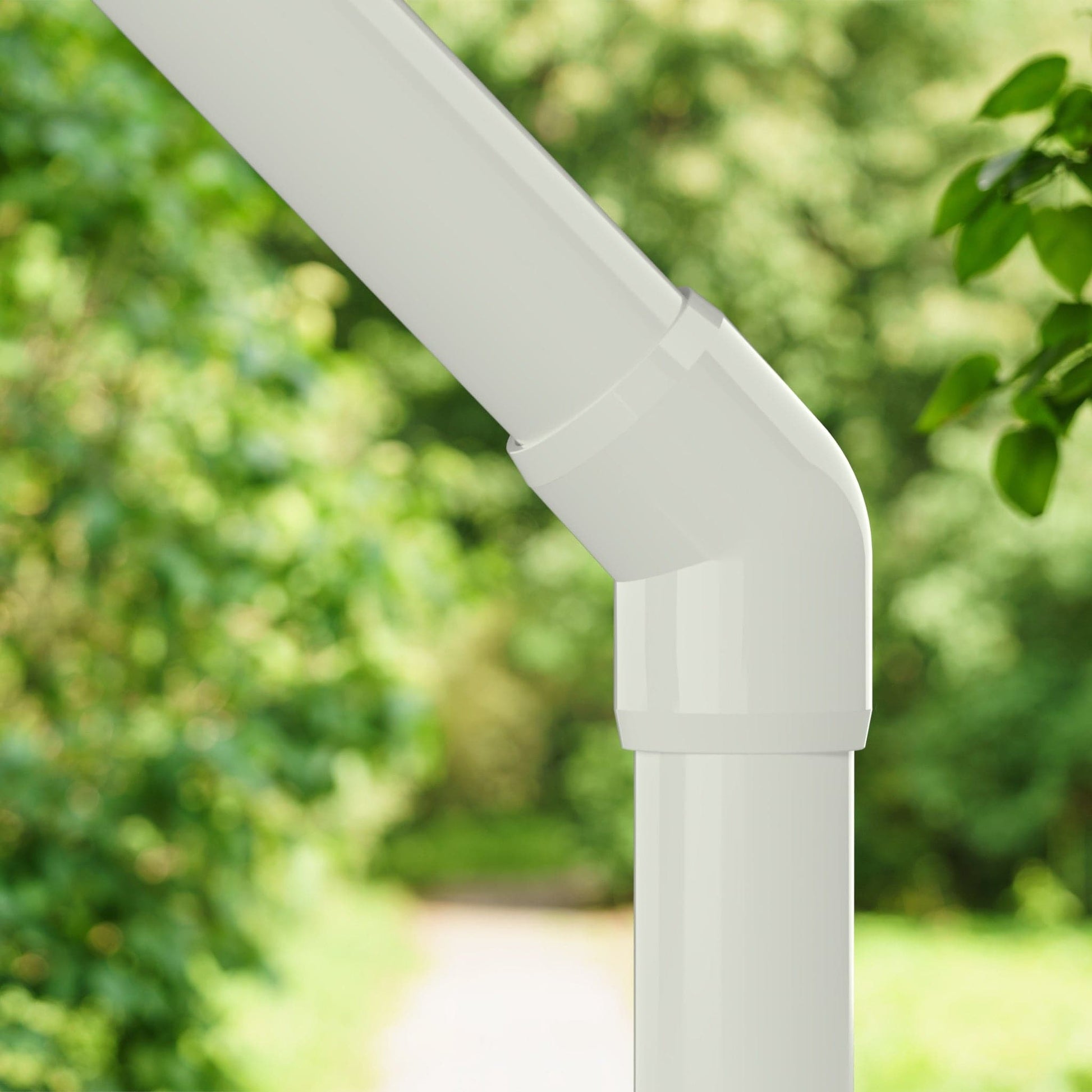 1 in. 45 Degree PVC Elbow Fitting, Furniture Grade - White 45 Elbow - FORMUFIT
