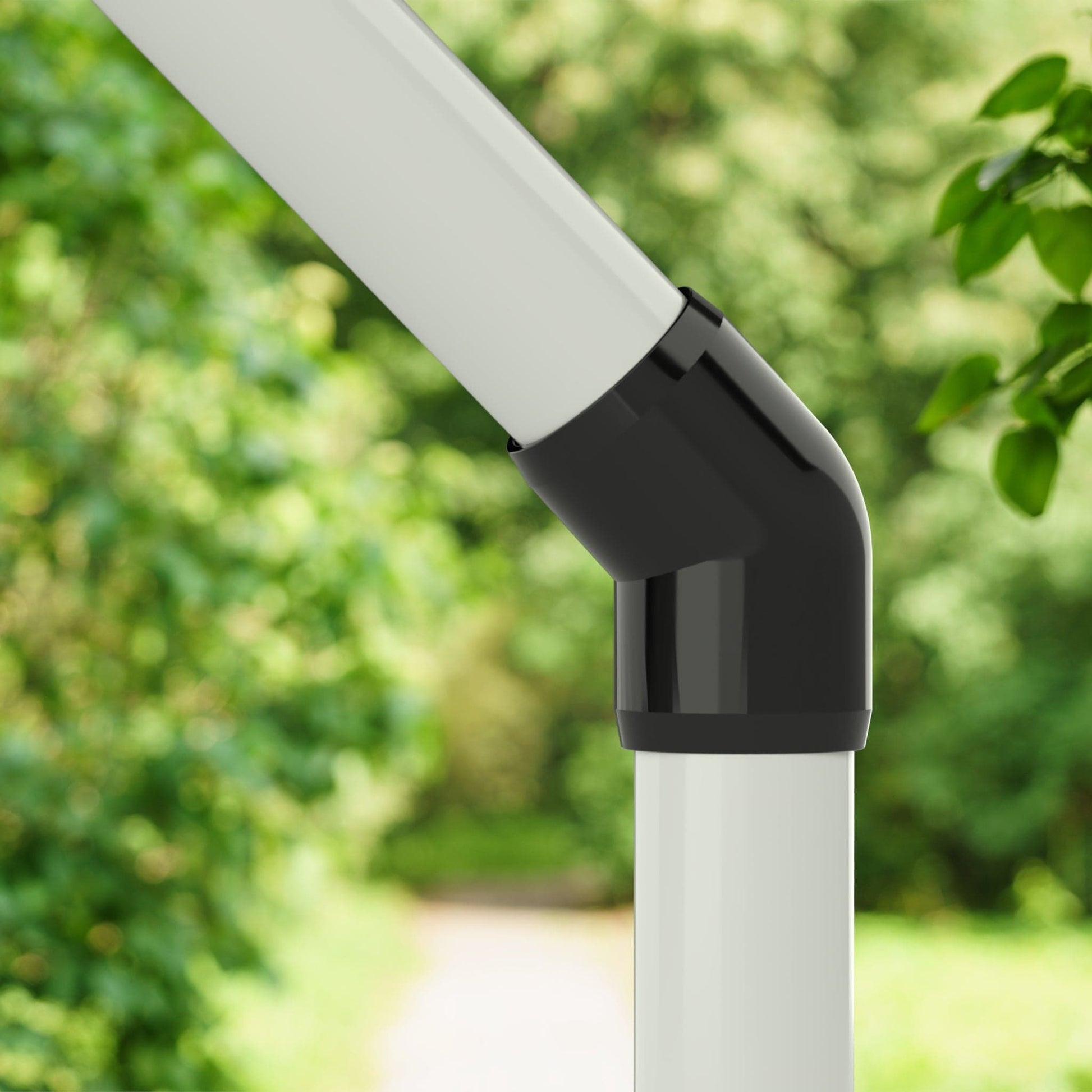 3/4 in. 45 Degree PVC Elbow Fitting, Furniture Grade - Black 45 Elbow - FORMUFIT