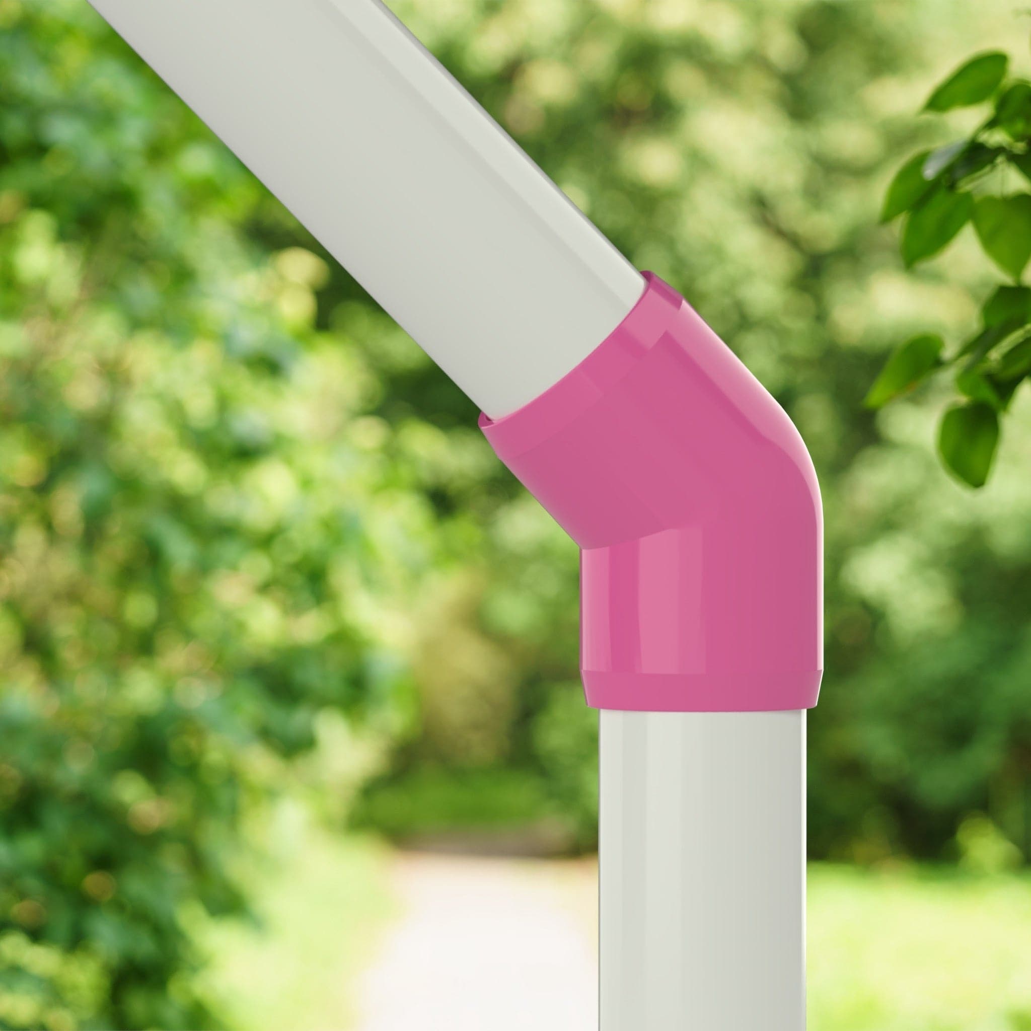 3/4 in. 45 Degree PVC Elbow Fitting, Furniture Grade - Pink 45 Elbow - FORMUFIT