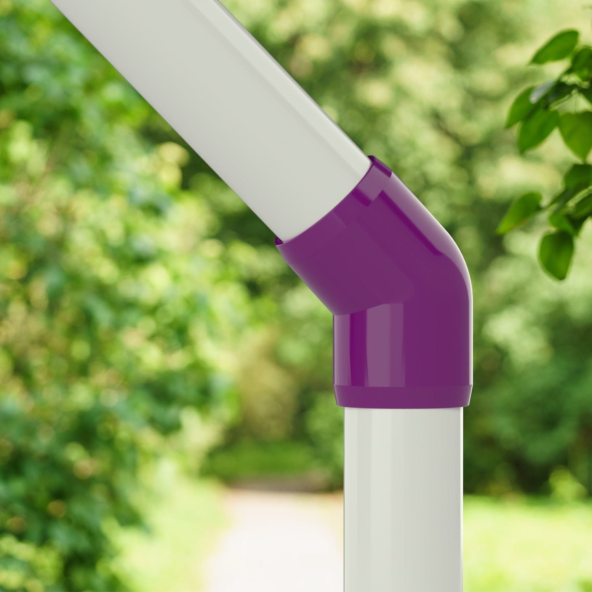 3/4 in. 45 Degree PVC Elbow Fitting, Furniture Grade - Purple 45 Elbow - FORMUFIT