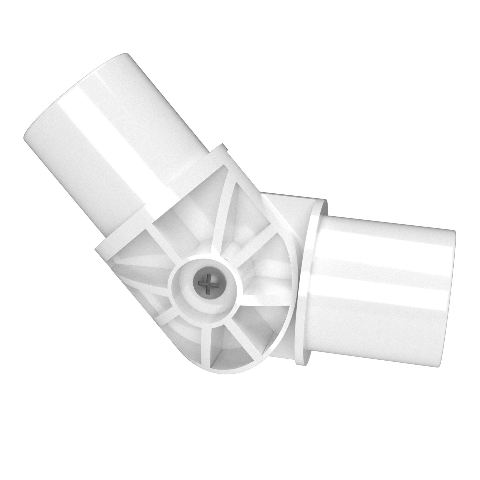 1-1/4" Internal 2-Way Adjustable PVC Elbow Adjustable Fitting - FORMUFIT