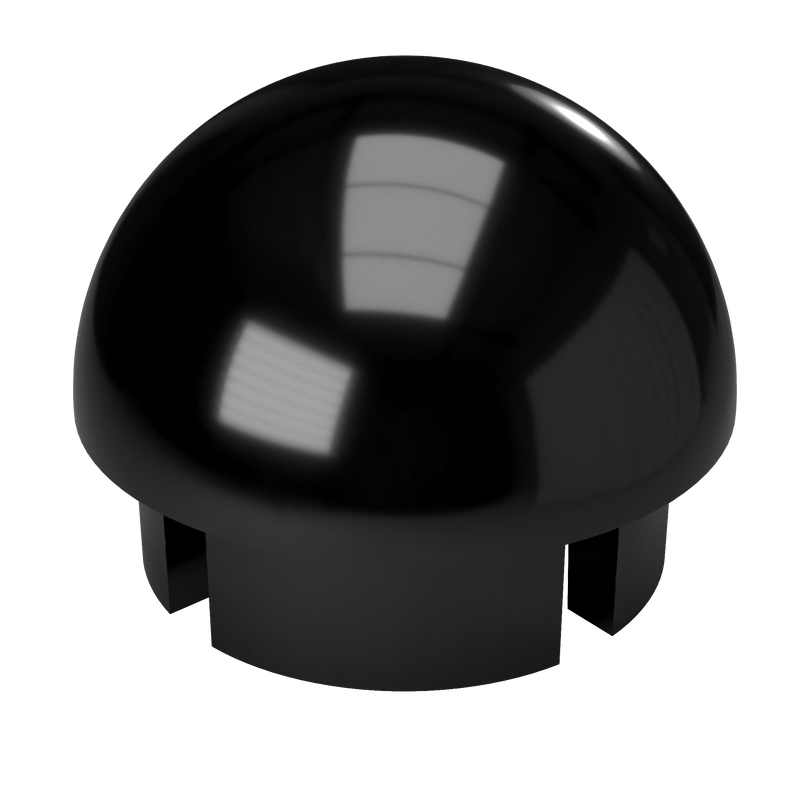 Load image into Gallery viewer, 1-1/4 in. Internal Ball Cap - Furniture Grade PVC - Black - FORMUFIT
