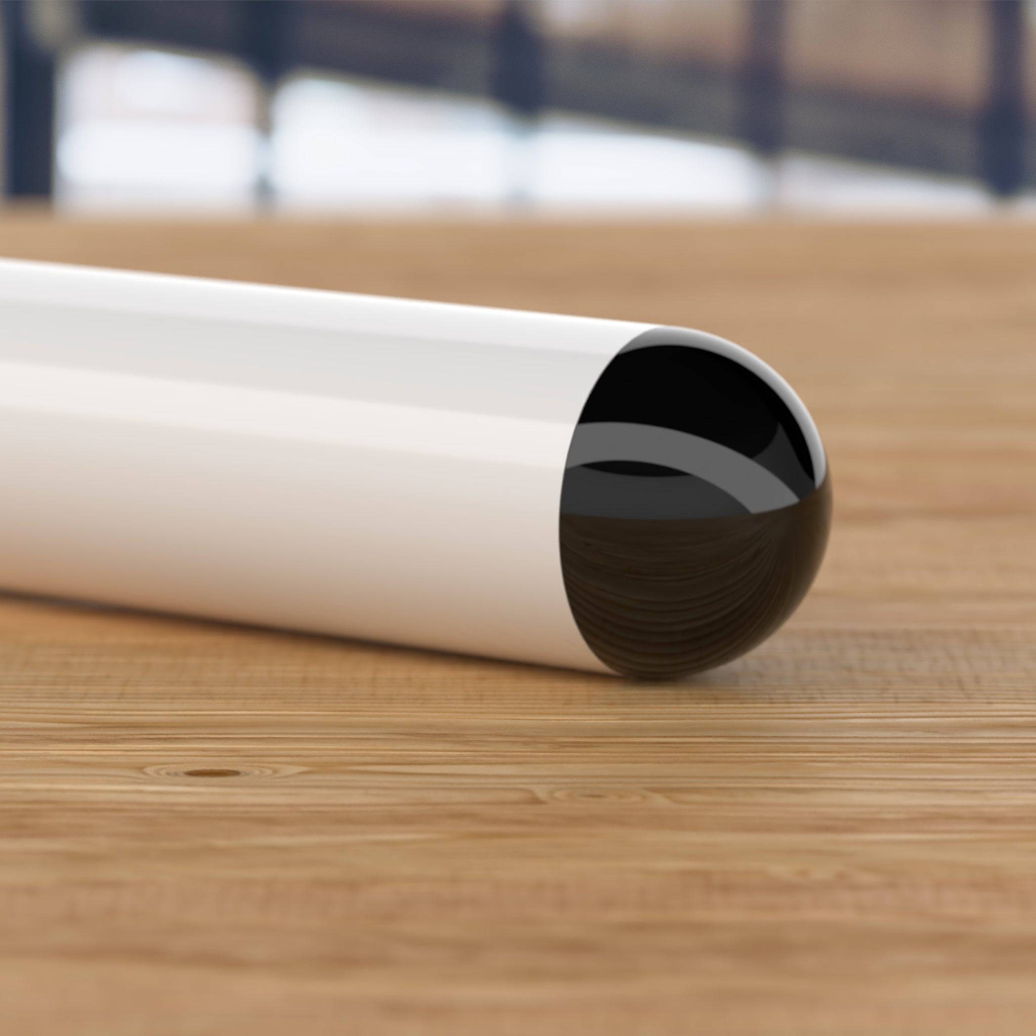 1-1/4 in. Internal Ball PVC Cap, Furniture Grade - Black Ball End Cap - FORMUFIT