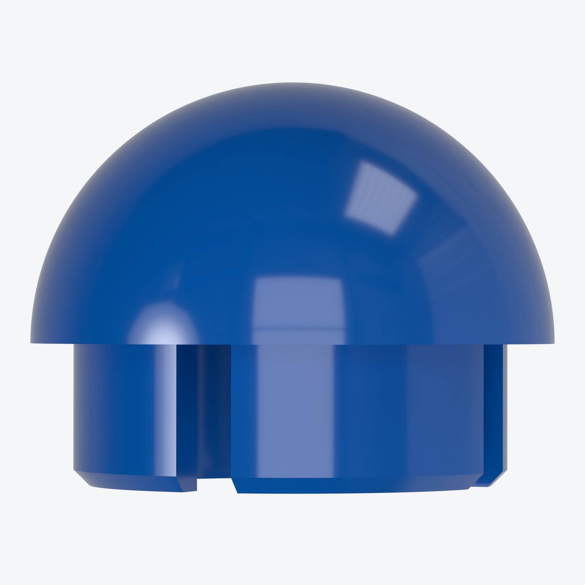 1-1/4 in. Internal Ball PVC Cap, Furniture Grade - Blue Ball End Cap - FORMUFIT