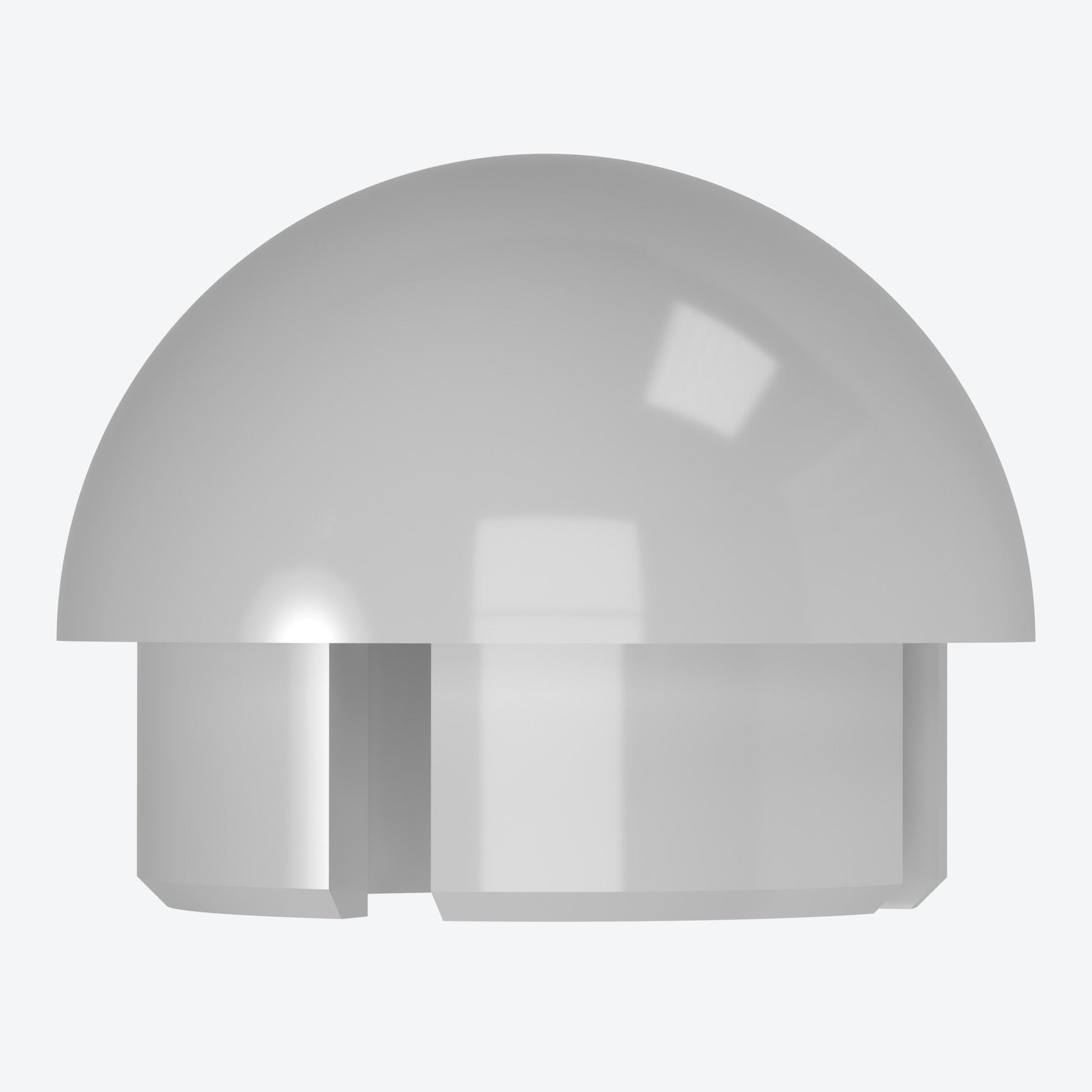 1-1/4 in. Internal Ball Cap - Furniture Grade PVC - Gray - FORMUFIT