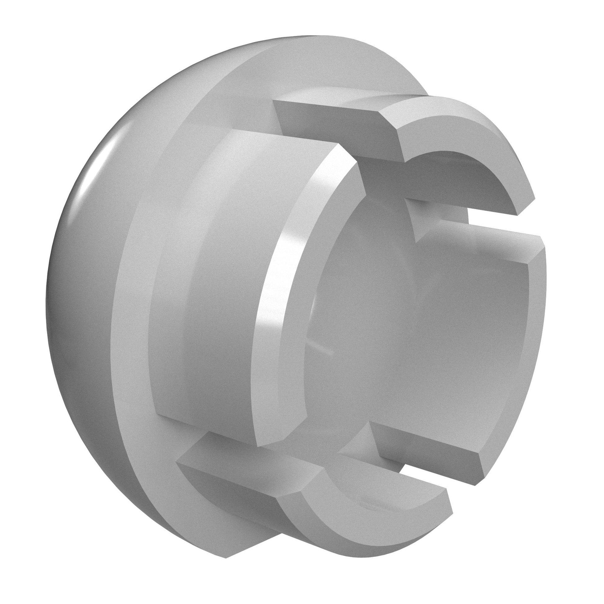 1-1/4 in. Internal Ball Cap - Furniture Grade PVC - Gray - FORMUFIT