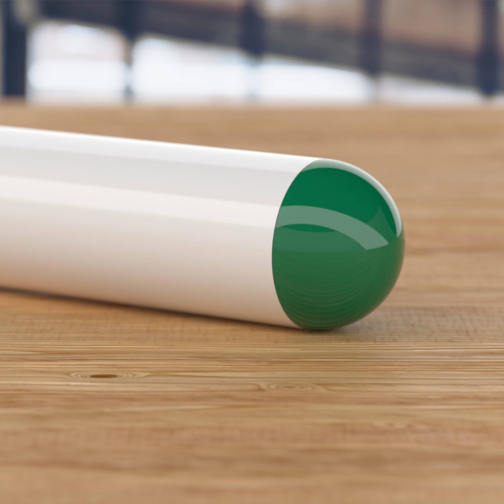 1-1/4 in. Internal Ball PVC Cap, Furniture Grade - Green Ball End Cap - FORMUFIT