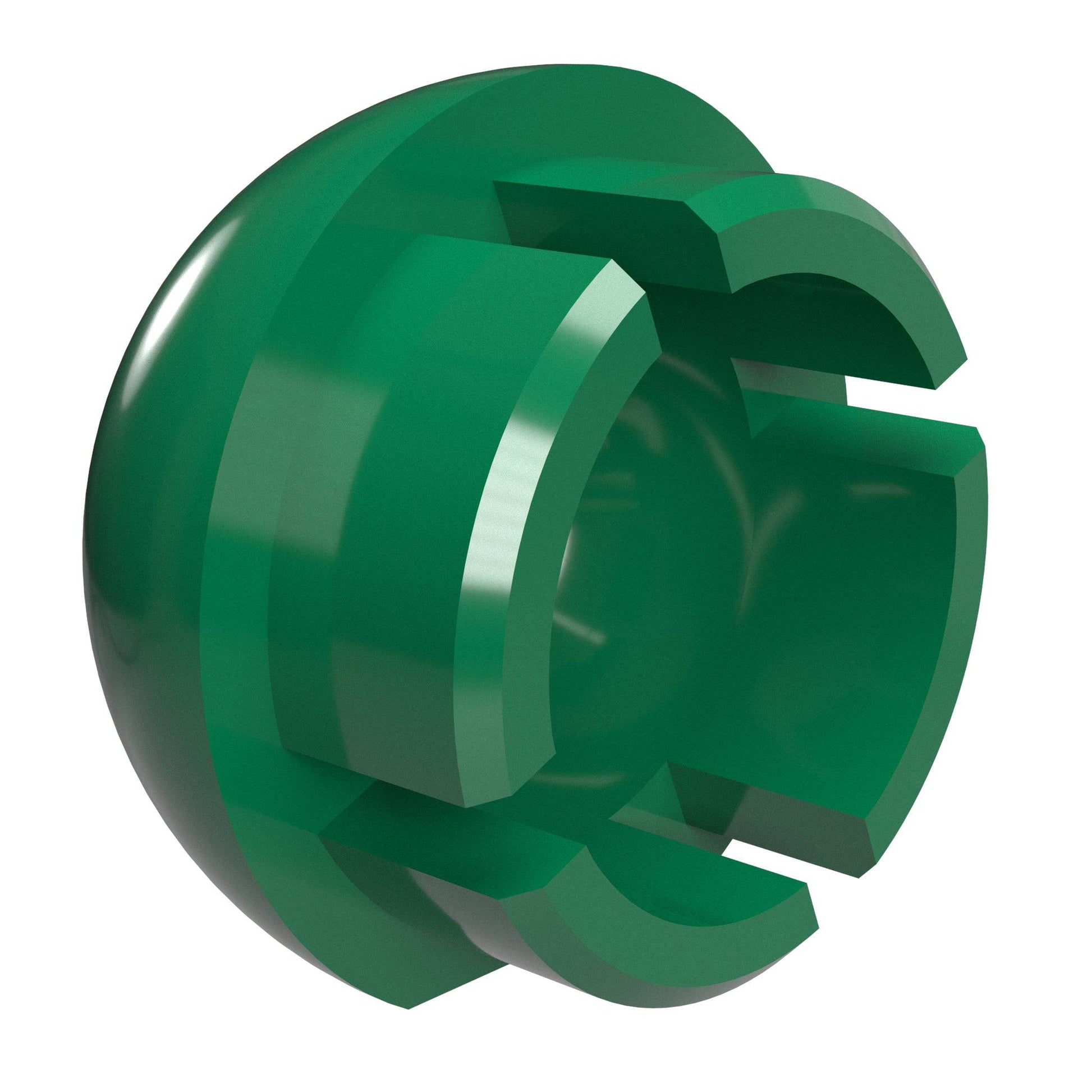1-1/4 in. Internal Ball PVC Cap, Furniture Grade - Green Ball End Cap - FORMUFIT