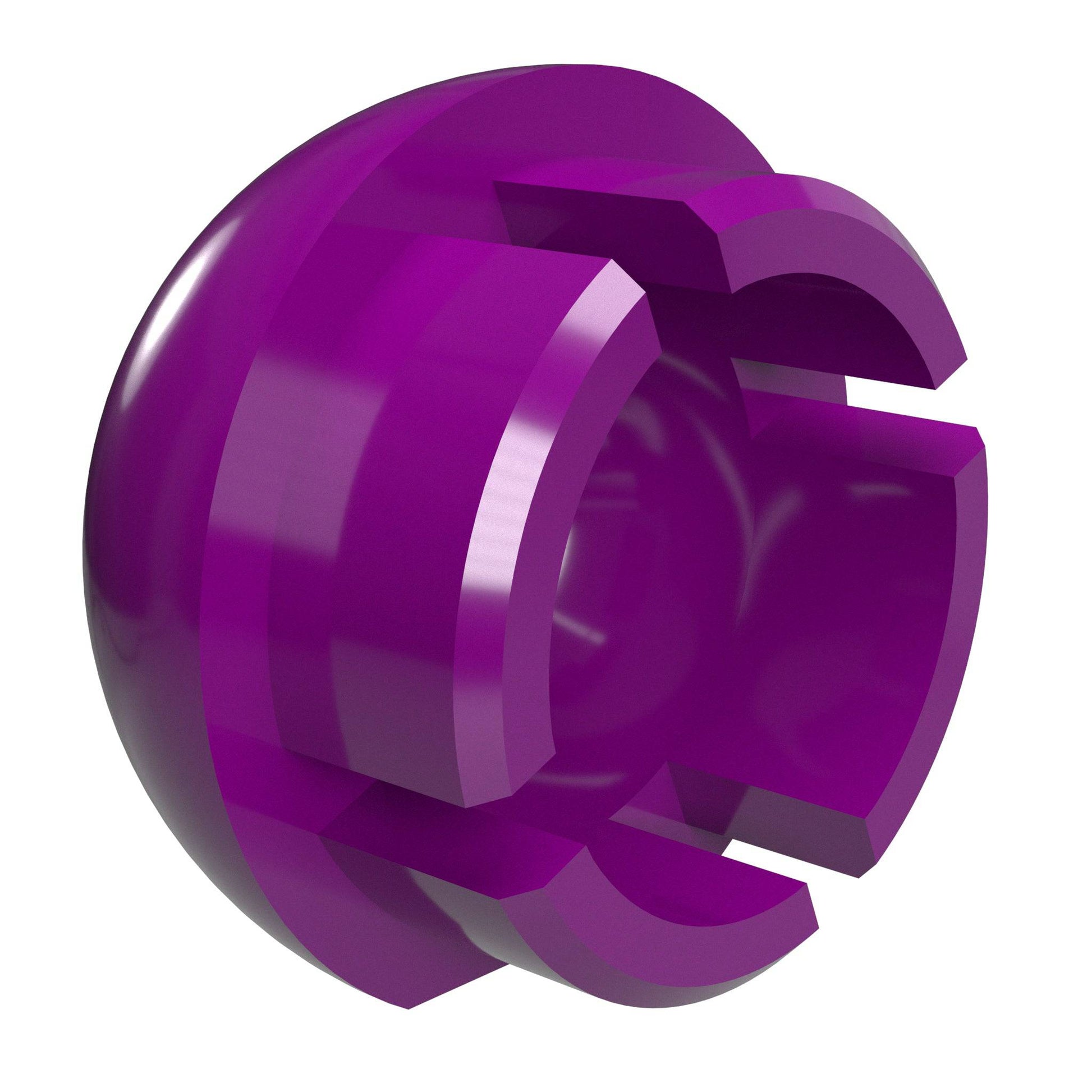 1-1/4 in. Internal Ball PVC Cap, Furniture Grade - Purple Ball End Cap - FORMUFIT