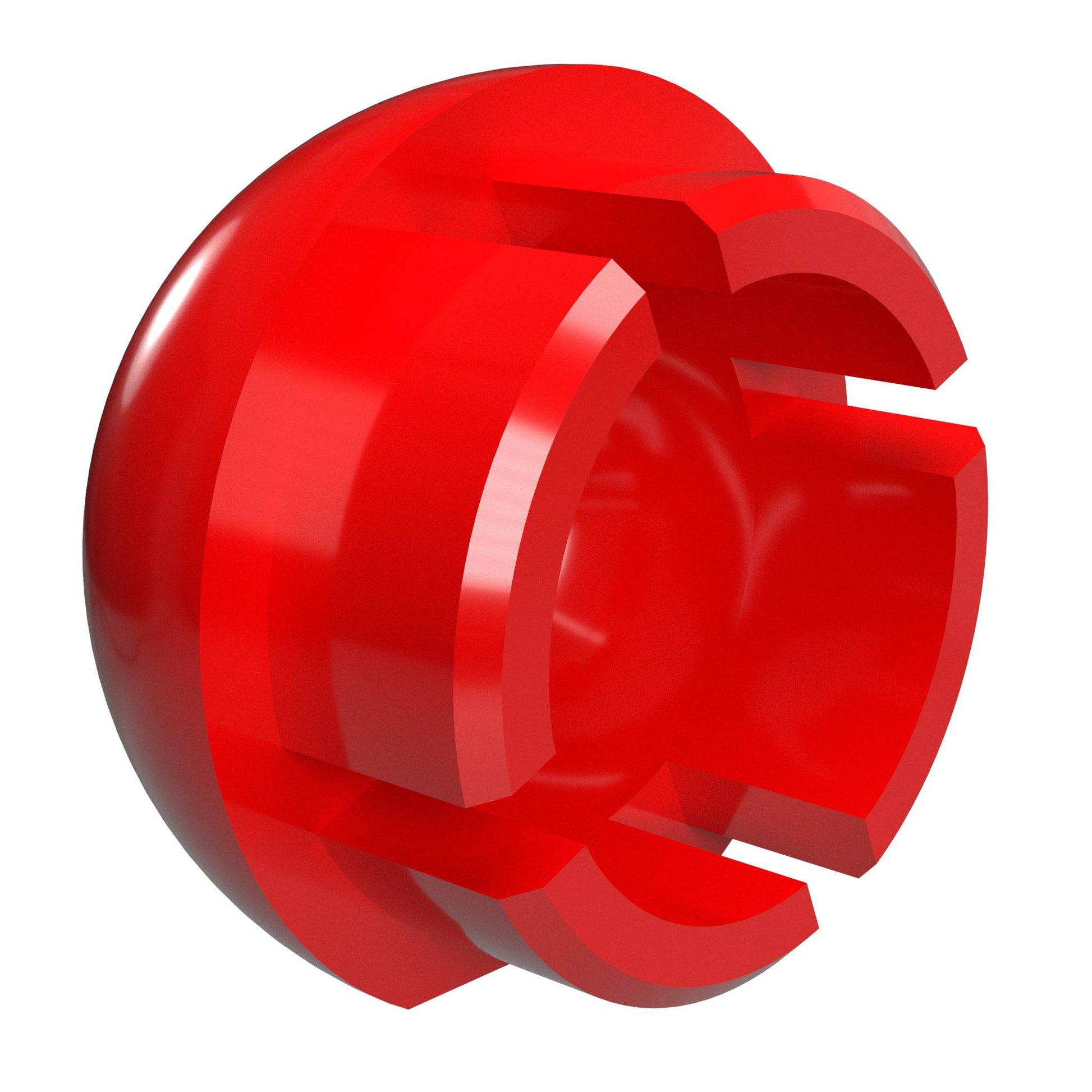 1-1/4 in. Internal Ball PVC Cap, Furniture Grade - Red Ball End Cap - FORMUFIT