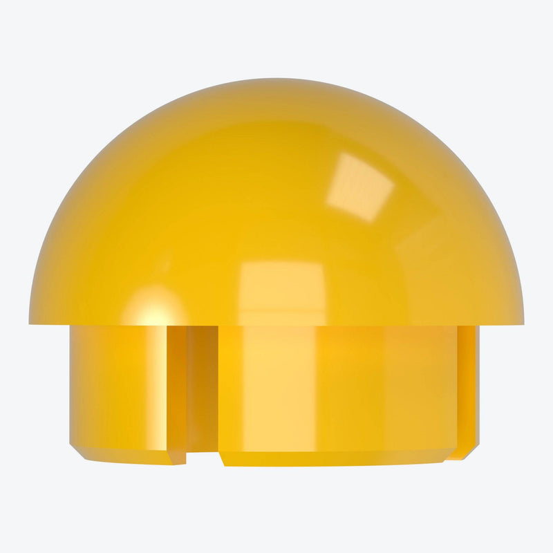 Load image into Gallery viewer, 1-1/4 in. Internal Ball Cap - Furniture Grade PVC - Yellow - FORMUFIT
