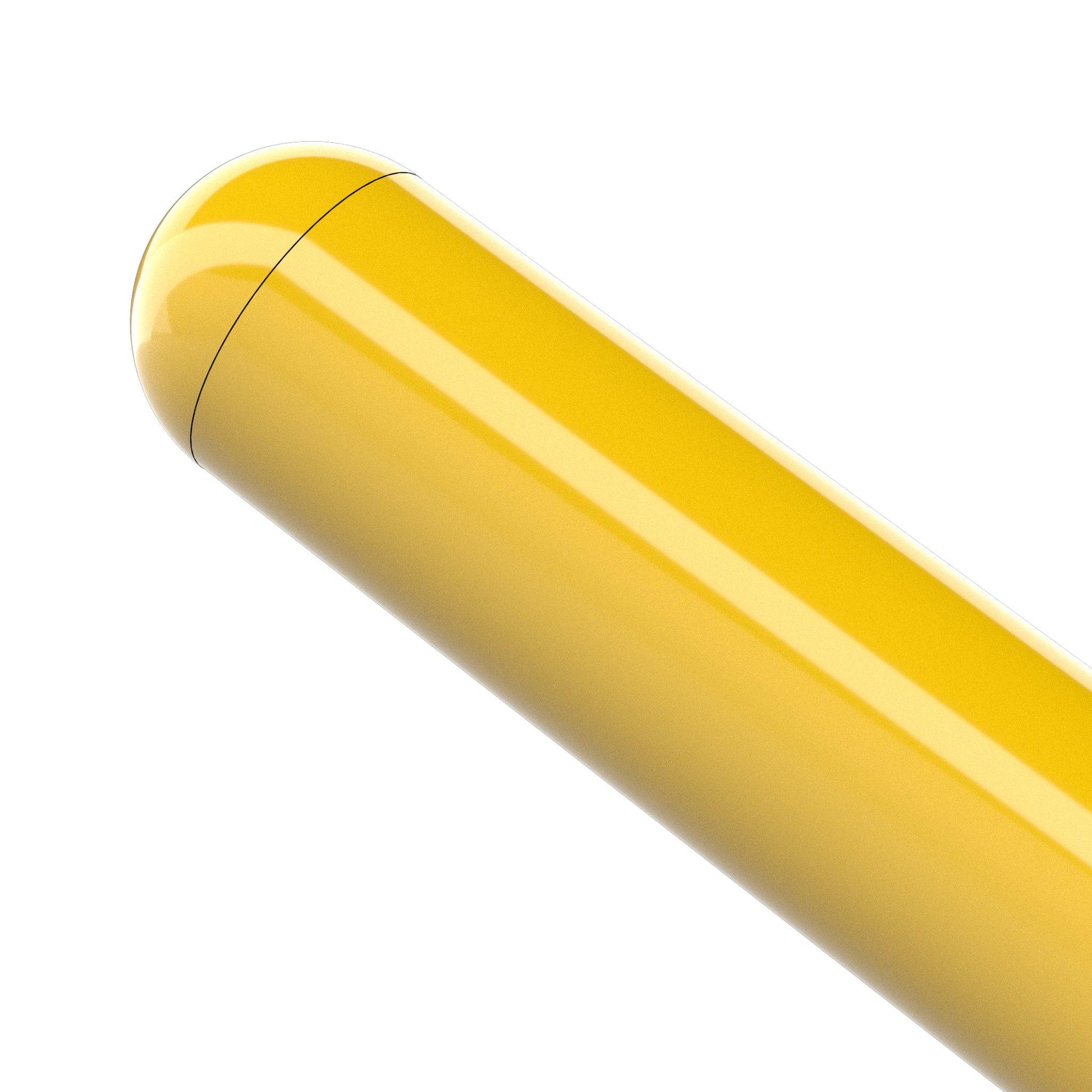 1-1/4 in. Internal Ball PVC Cap, Furniture Grade - Yellow Ball End Cap - FORMUFIT