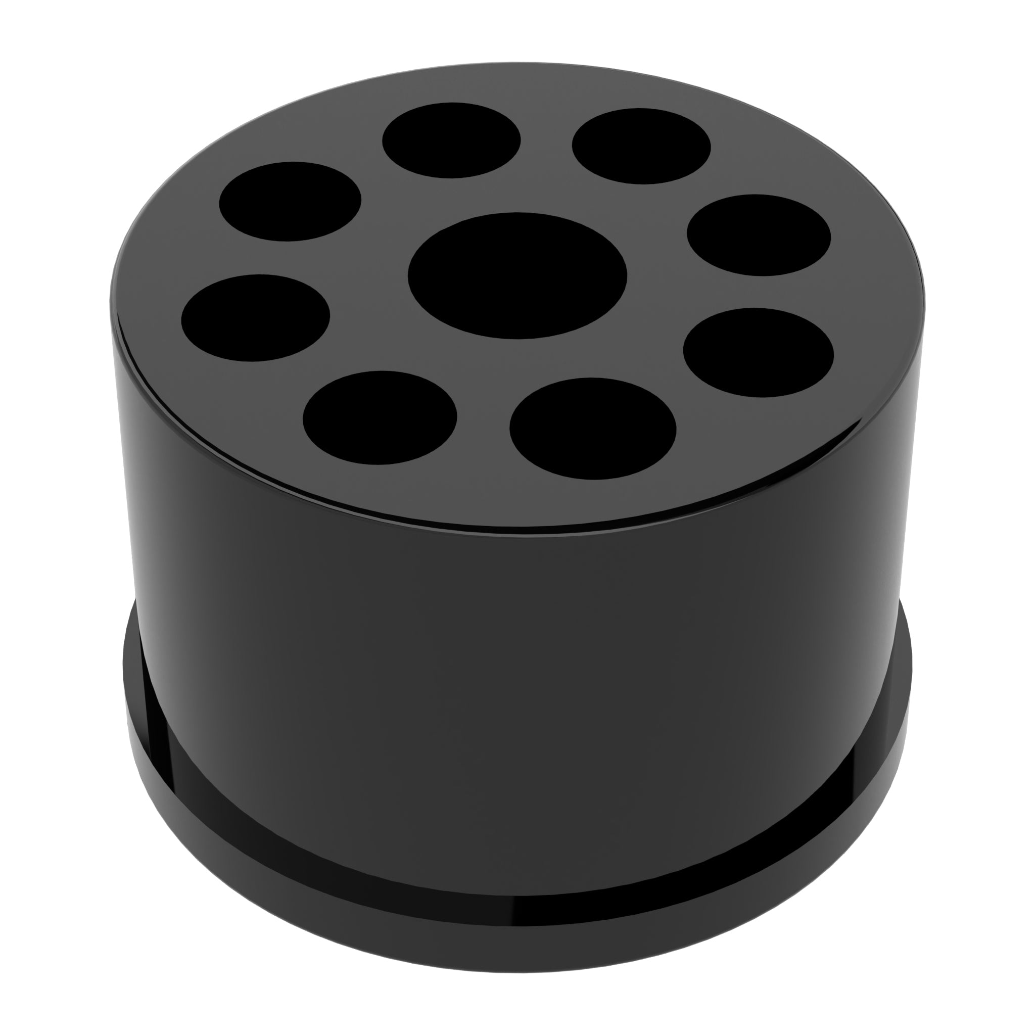 1-1/4 in. PVC Caster Fitting Insert, Furniture Grade - Black Caster Adapter - FORMUFIT