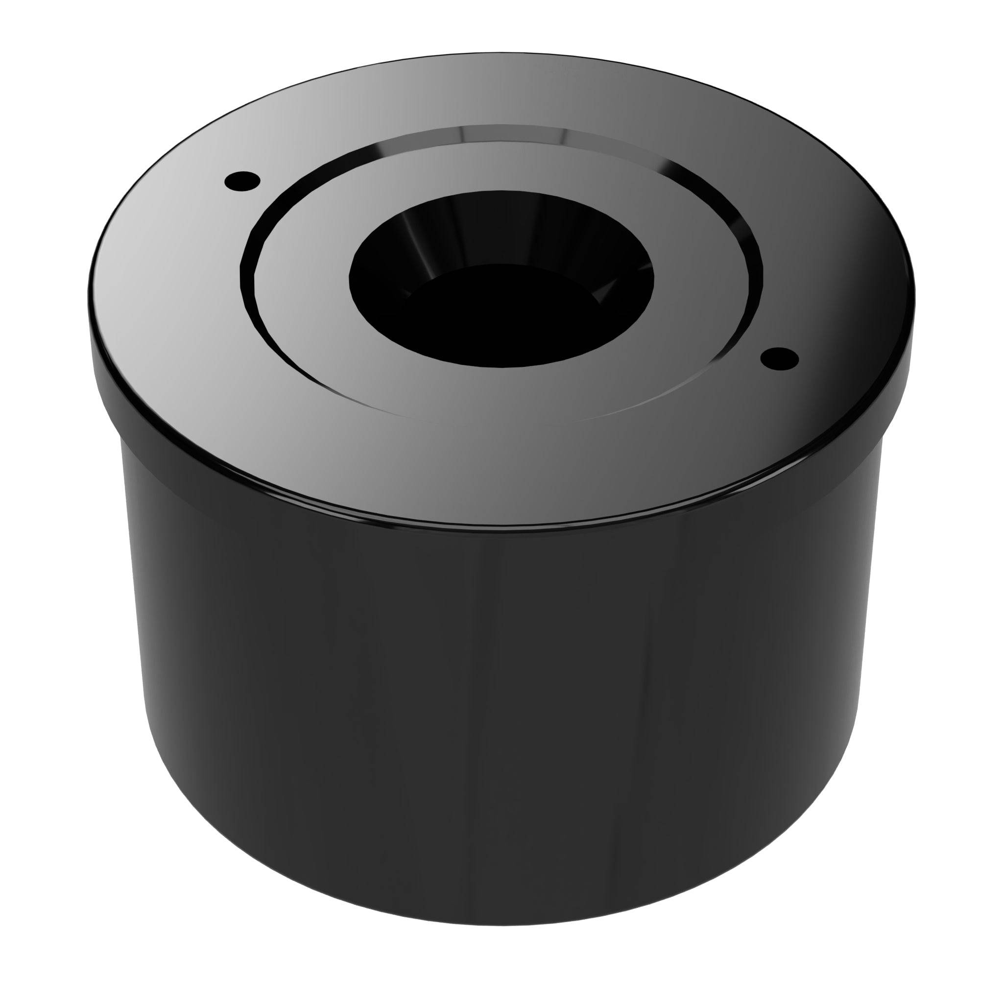 1-1/4 in. PVC Caster Fitting Insert, Furniture Grade - Black Caster Adapter - FORMUFIT