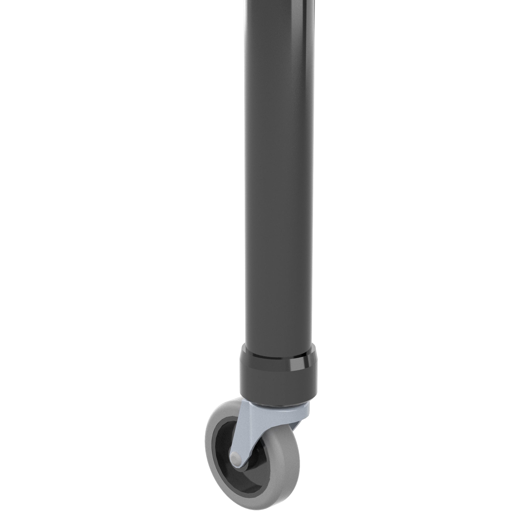 1-1/4 in. PVC Caster Pipe Cap, Furniture Grade- Black Caster Adapter - FORMUFIT