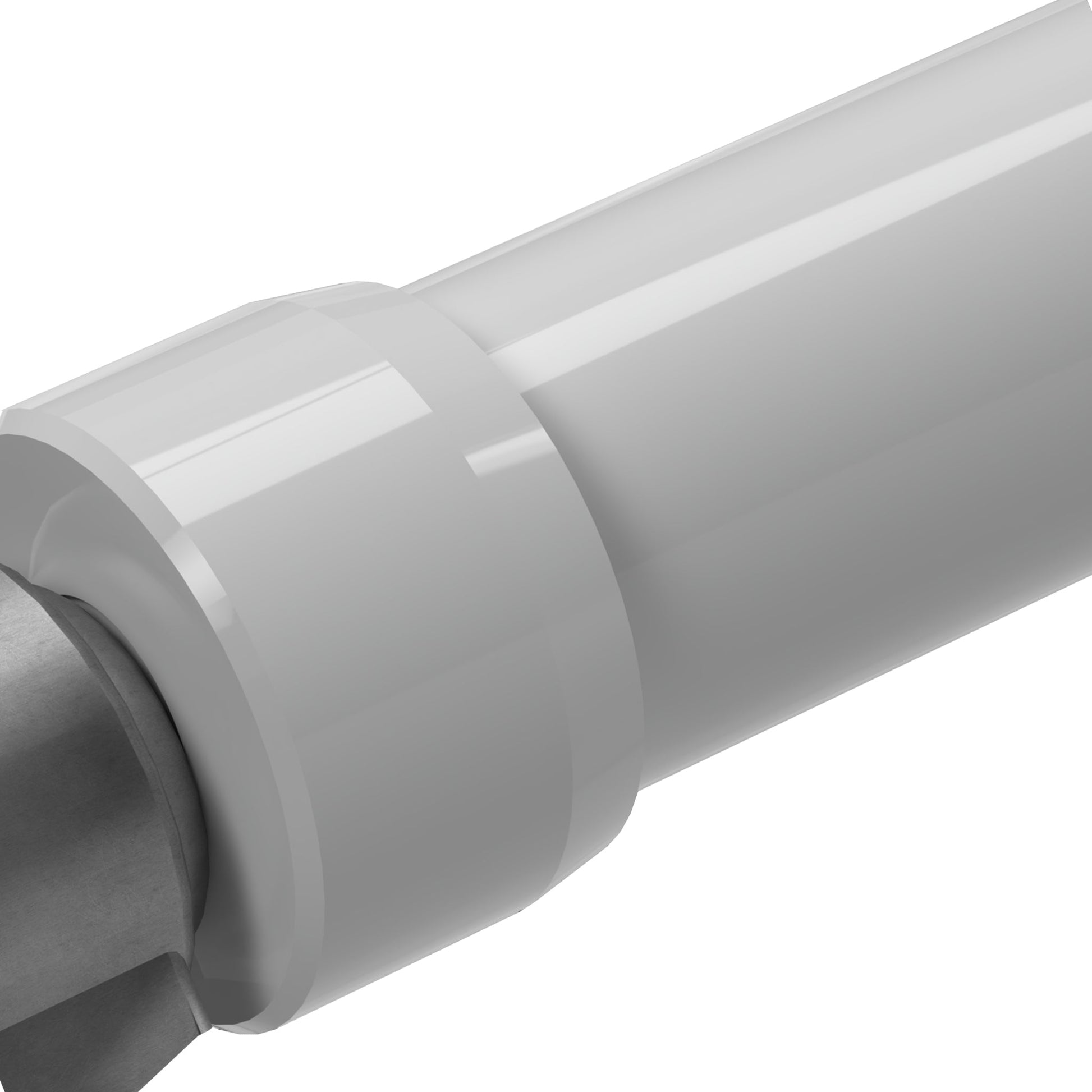 1-1/4 in. PVC Caster Pipe Cap, Furniture Grade- Gray Caster Adapter - FORMUFIT