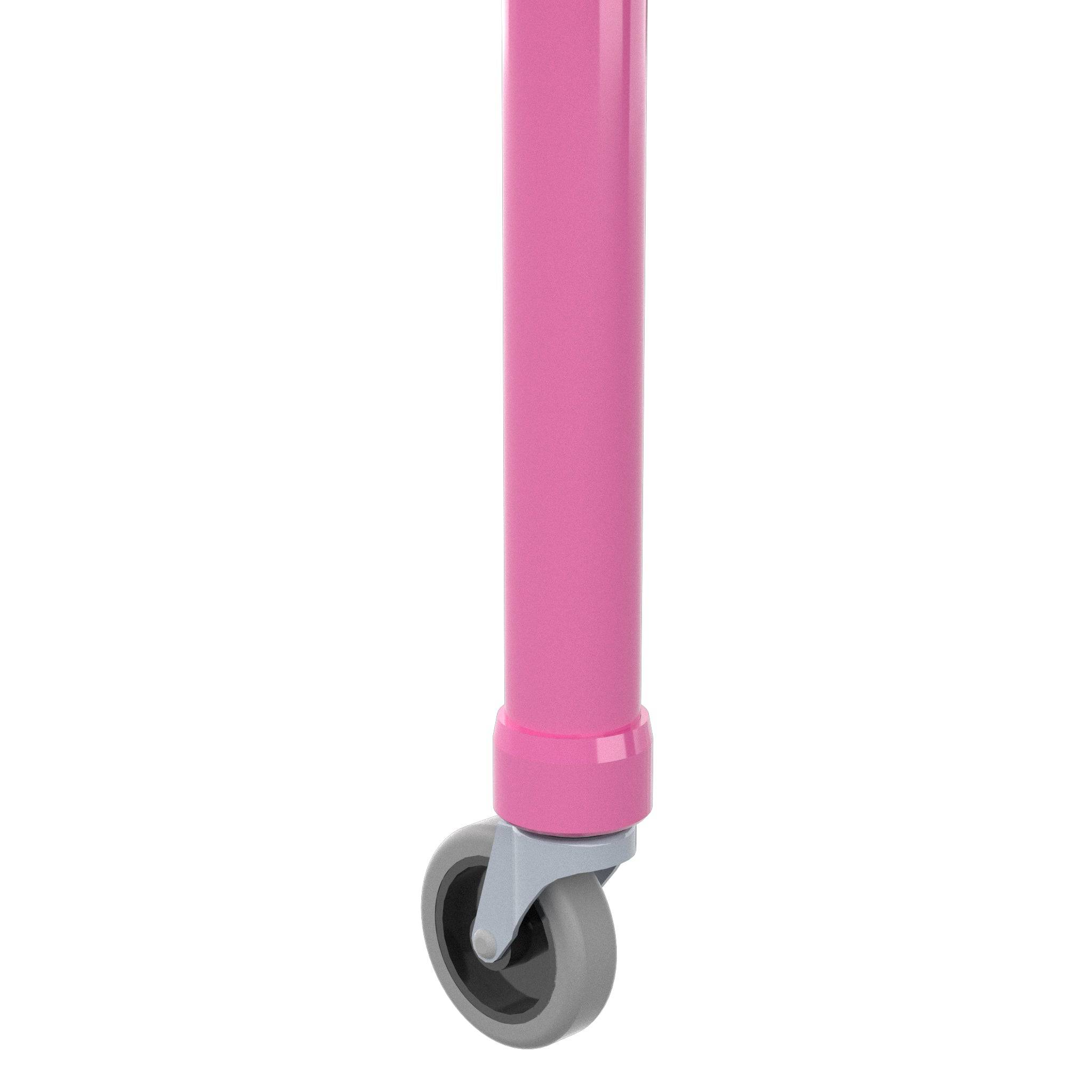 1-1/4 in. PVC Caster Pipe Cap, Furniture Grade- Pink Caster Adapter - FORMUFIT