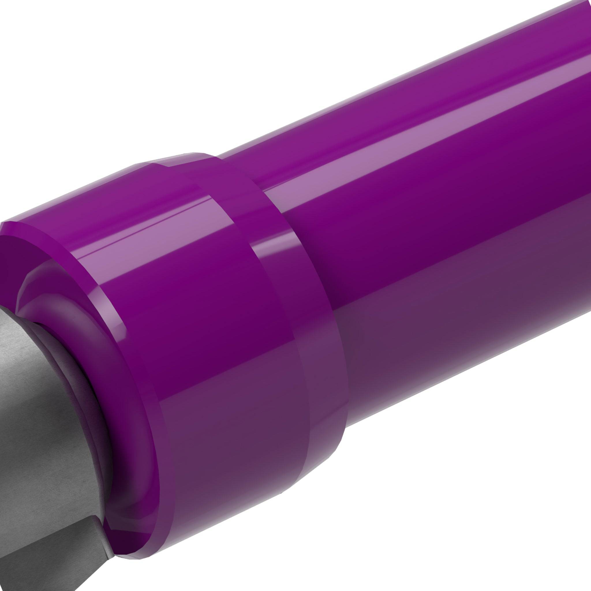 1-1/4 in. PVC Caster Pipe Cap, Furniture Grade- Purple Caster Adapter - FORMUFIT