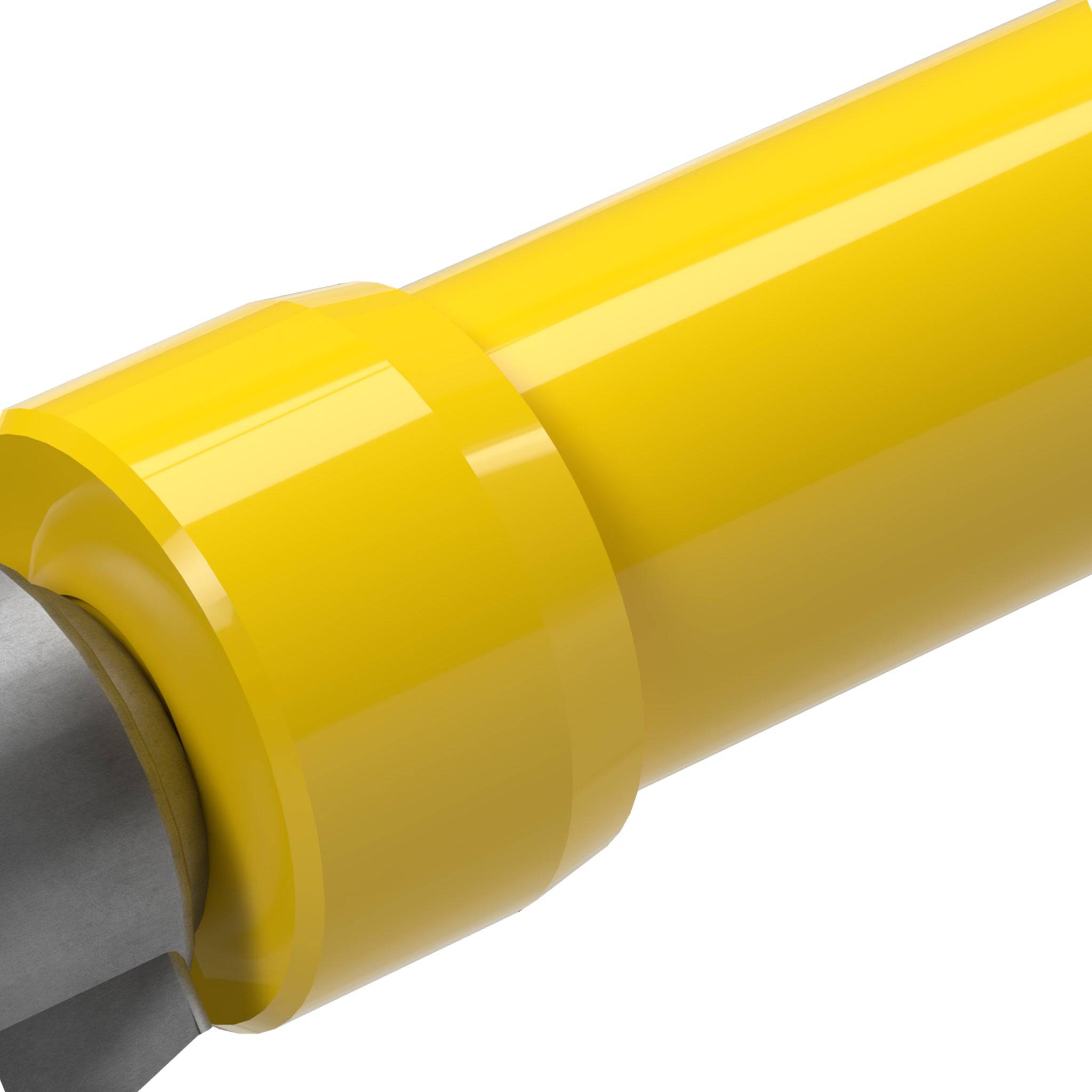 1-1/4 in. PVC Caster Pipe Cap, Furniture Grade- Yellow Caster Adapter - FORMUFIT
