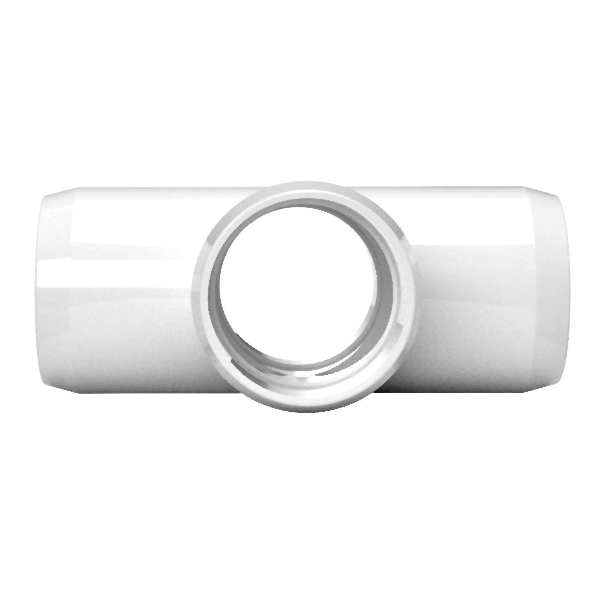 1-1/4 in. Cross PVC Fitting, Furniture Grade - White Cross - FORMUFIT