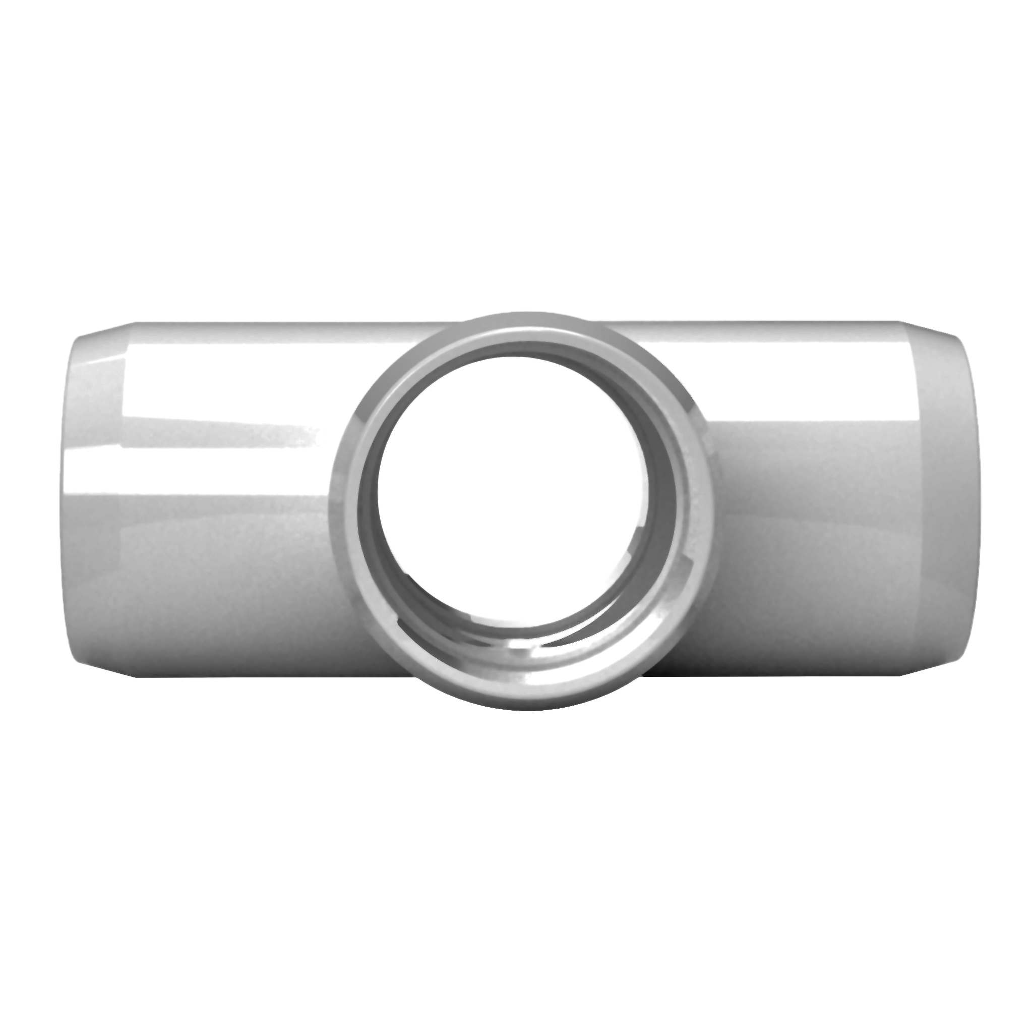 1/2 in. Cross PVC Fitting, Furniture Grade - Gray Cross - FORMUFIT