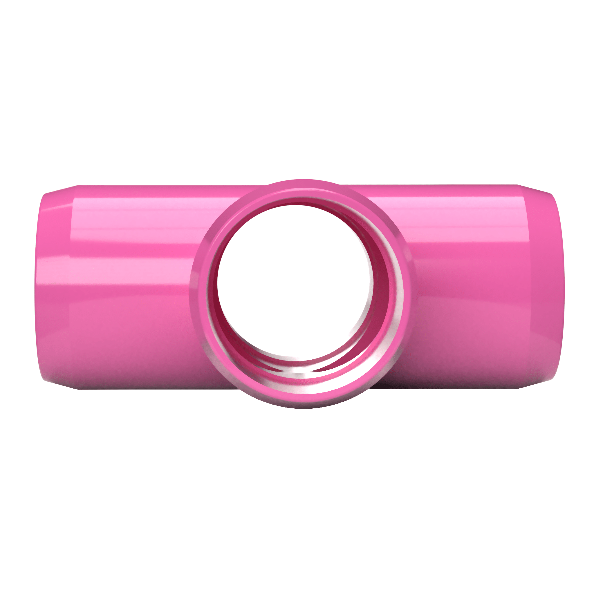 1/2 in. Cross PVC Fitting, Furniture Grade - Pink Cross - FORMUFIT