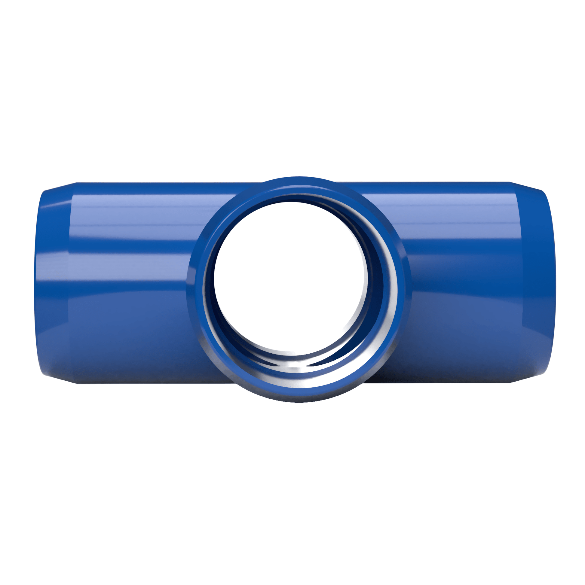 1 in. Cross PVC Fitting, Furniture Grade - Blue Cross - FORMUFIT