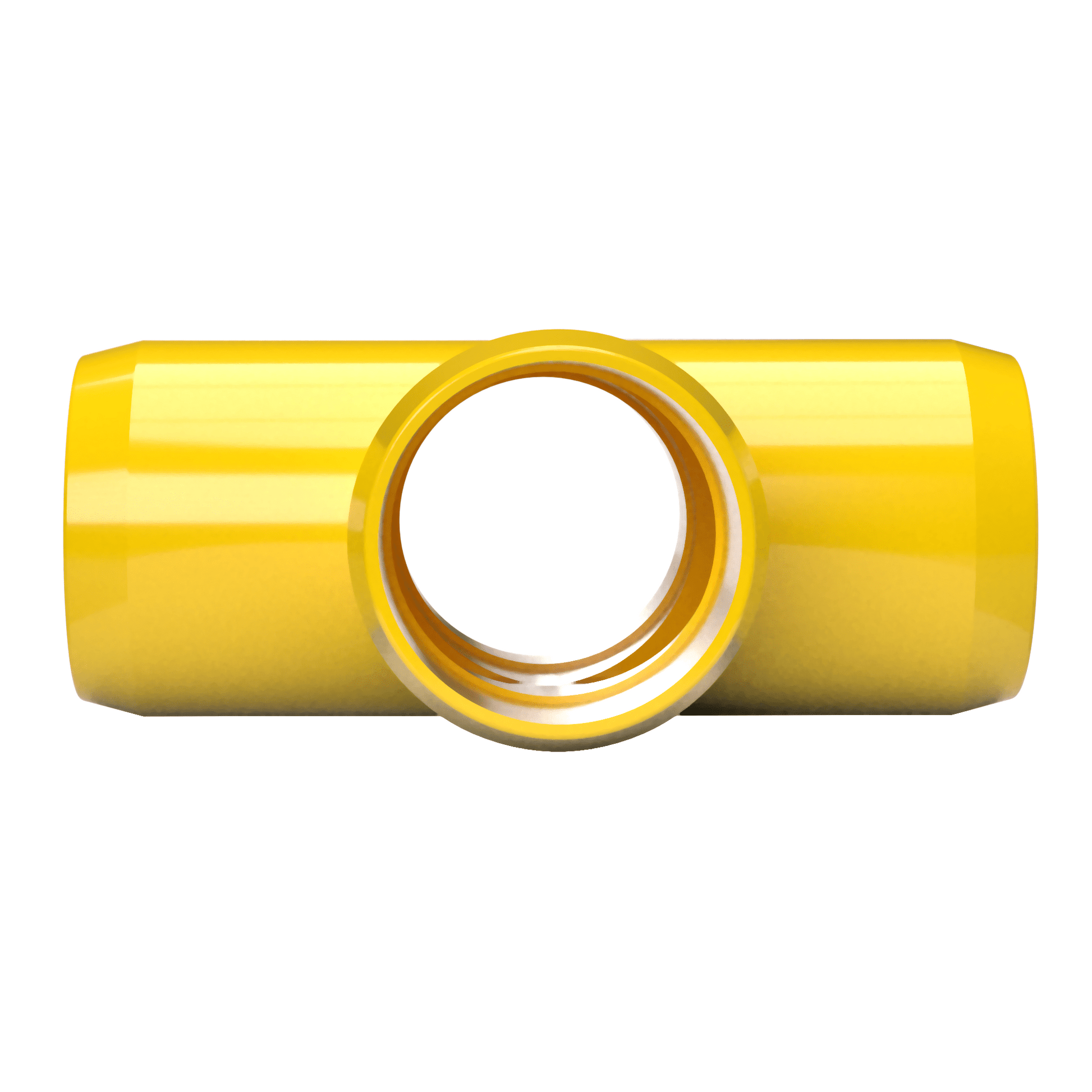 1 in. Cross PVC Fitting, Furniture Grade - Yellow Cross - FORMUFIT