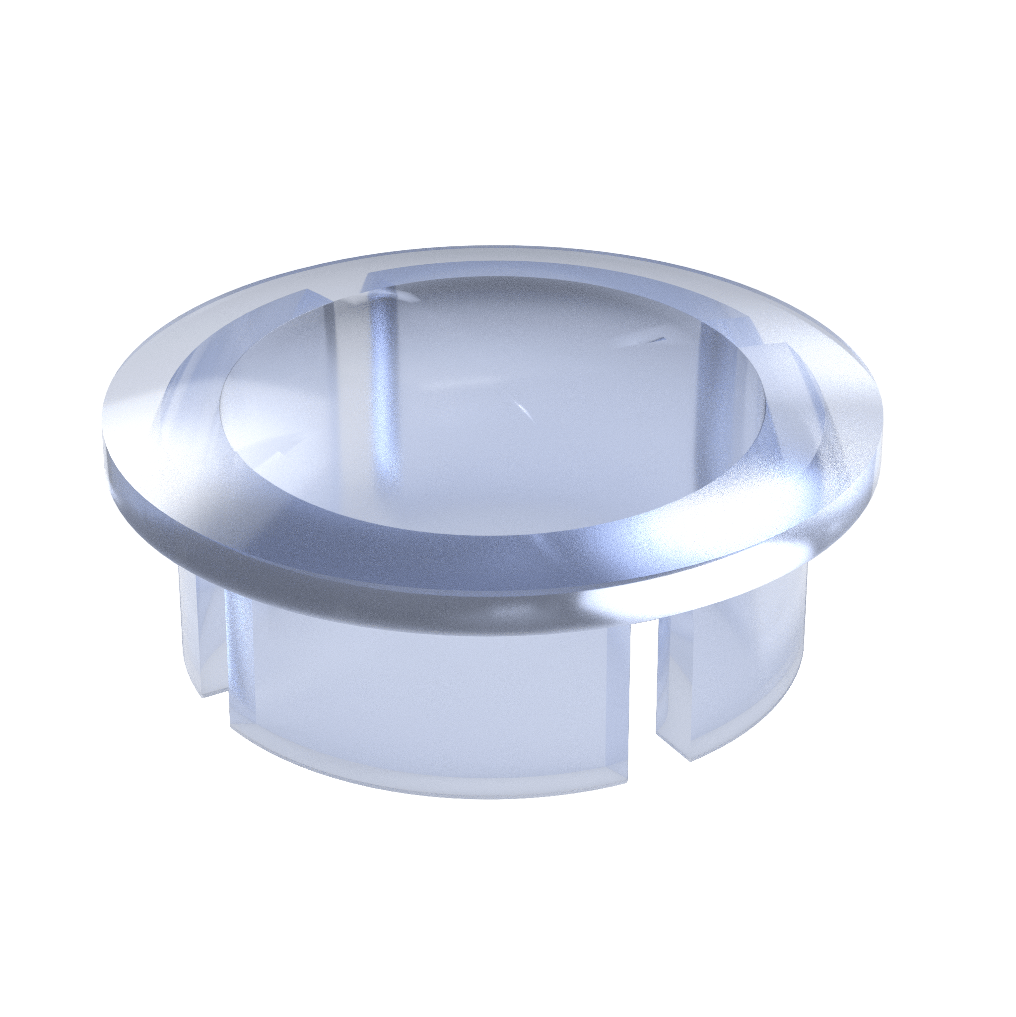 1-1/2 in. Internal PVC Dome Cap, Furniture Grade - Clear Dome Cap - FORMUFIT