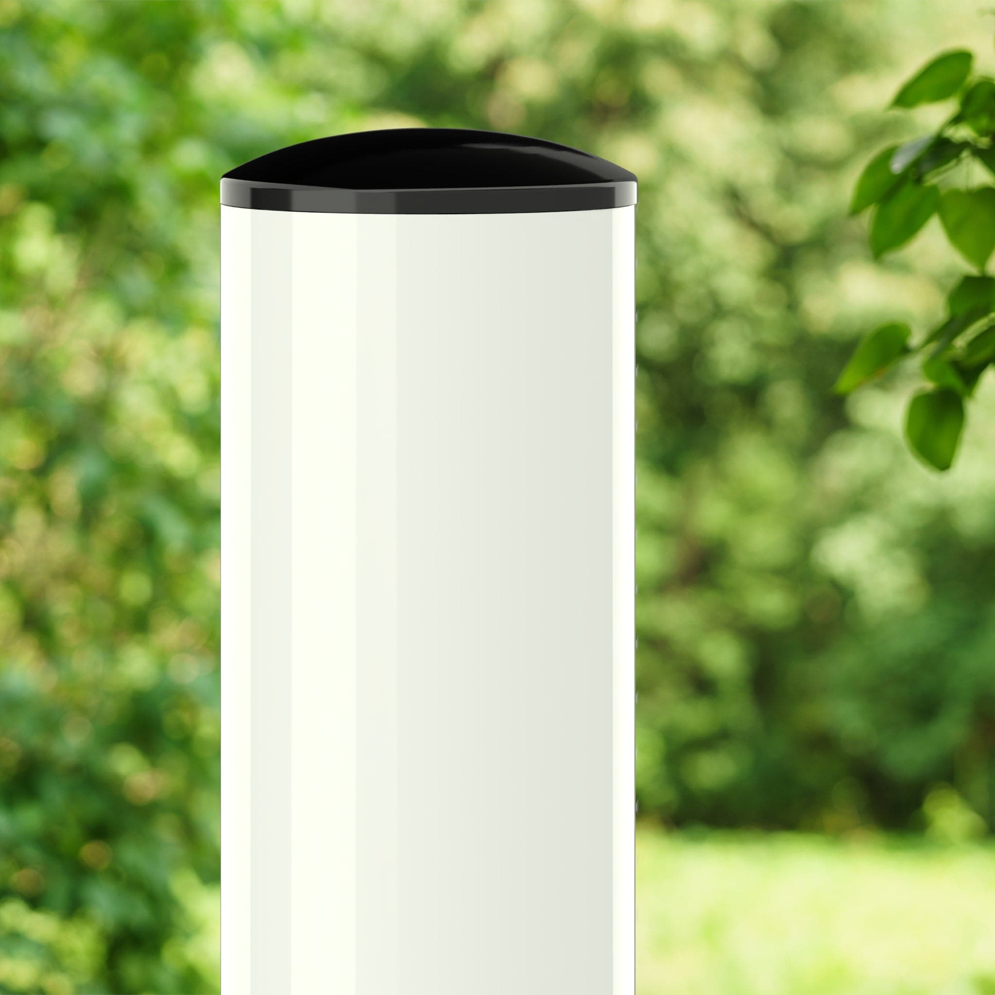 1-1/4 in. Internal PVC Dome Cap, Furniture Grade - Black Dome Cap - FORMUFIT