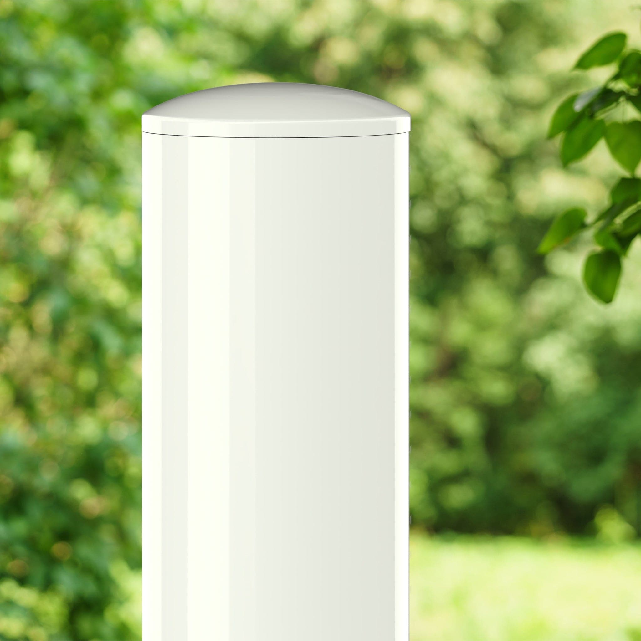 1-1/4 in. Internal PVC Dome Cap, Furniture Grade - White Dome Cap - FORMUFIT