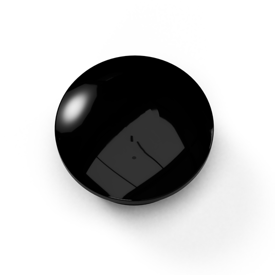 1 in. Internal Furniture Grade PVC Dome Cap - Black - FORMUFIT